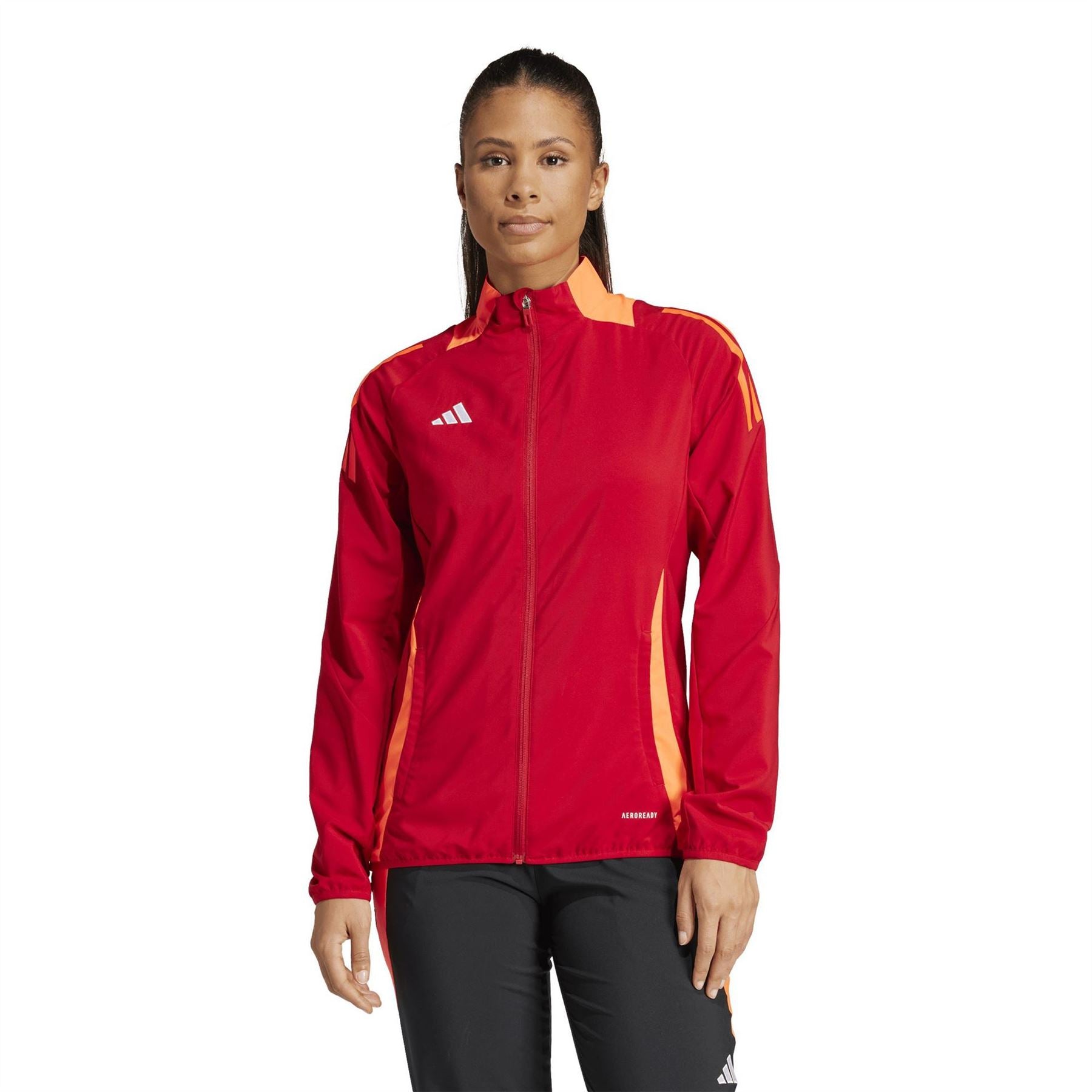 adidas Tiro24 Funnel Neck High Collar Long Sleeve Athletic Top