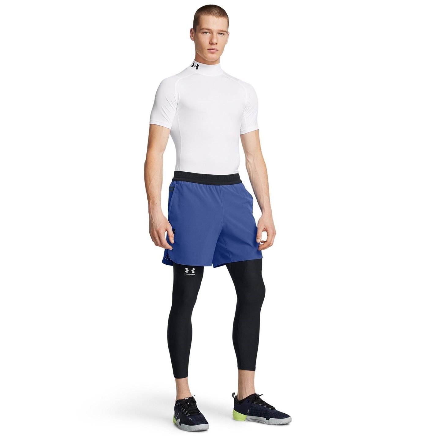 Under Armour Mens Armour Ua Hg Comp Mock Ss Baselayer Top