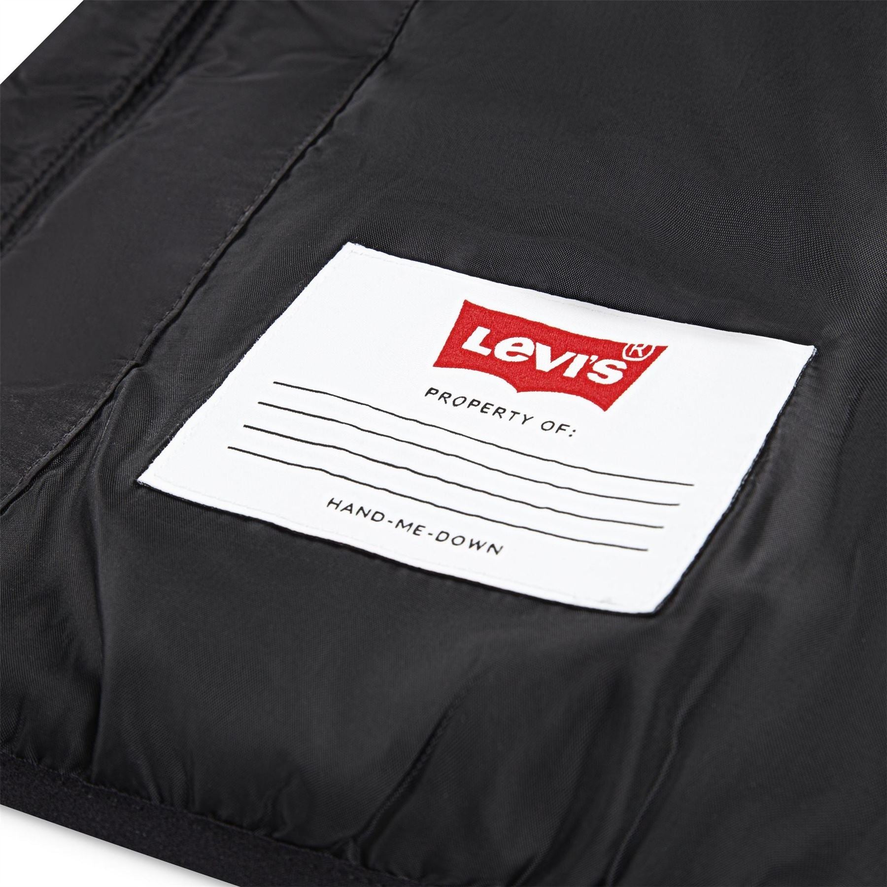 Levis Hooded Solid Patterned Puffer Jacket