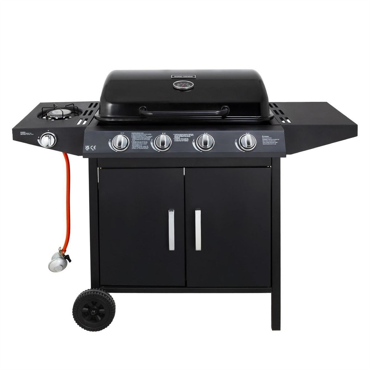 George Foreman Foreman 4 Burner Bbq With Sideplate