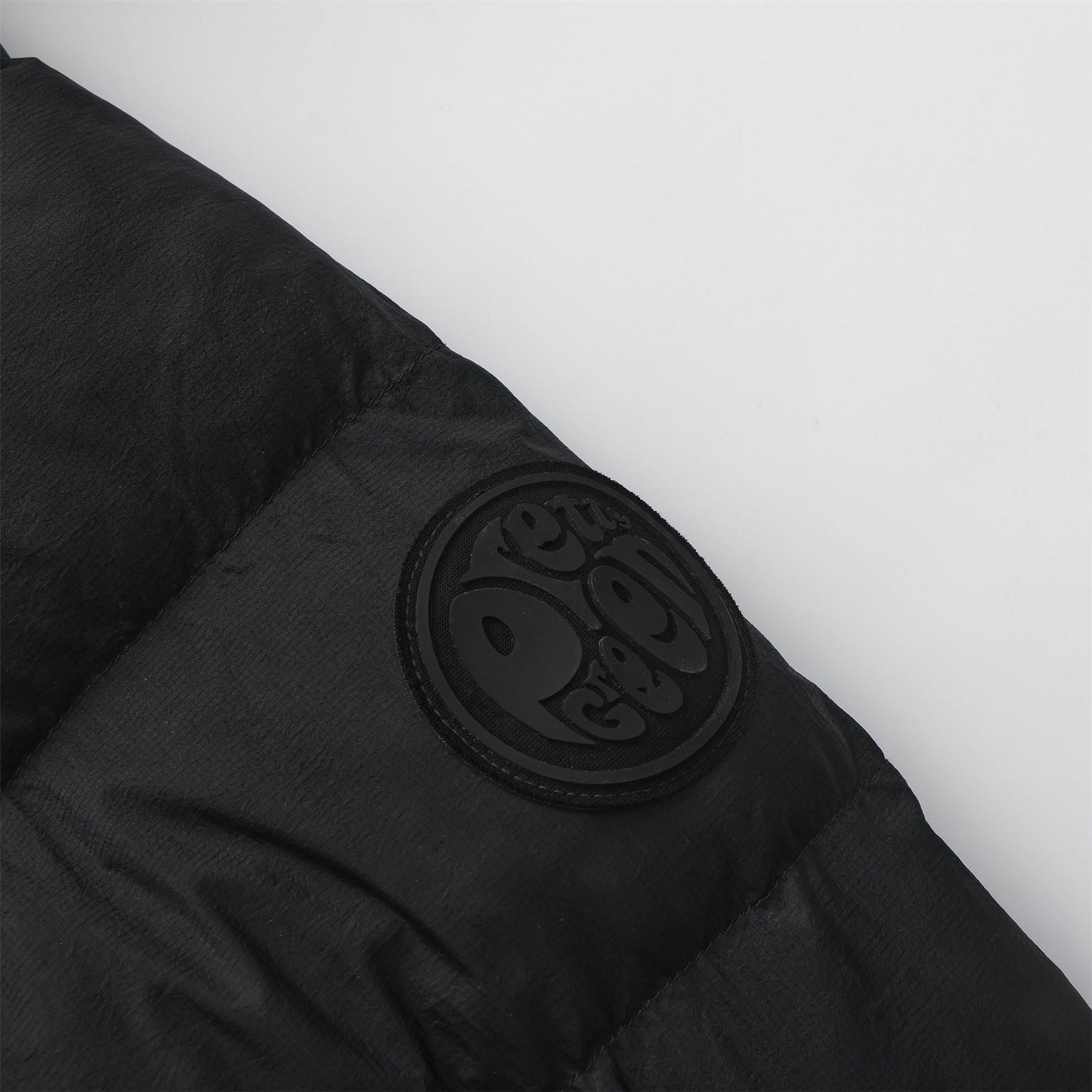 Pretty Green  Baffle Hooded Long Sleeve Short Puffer Jacket