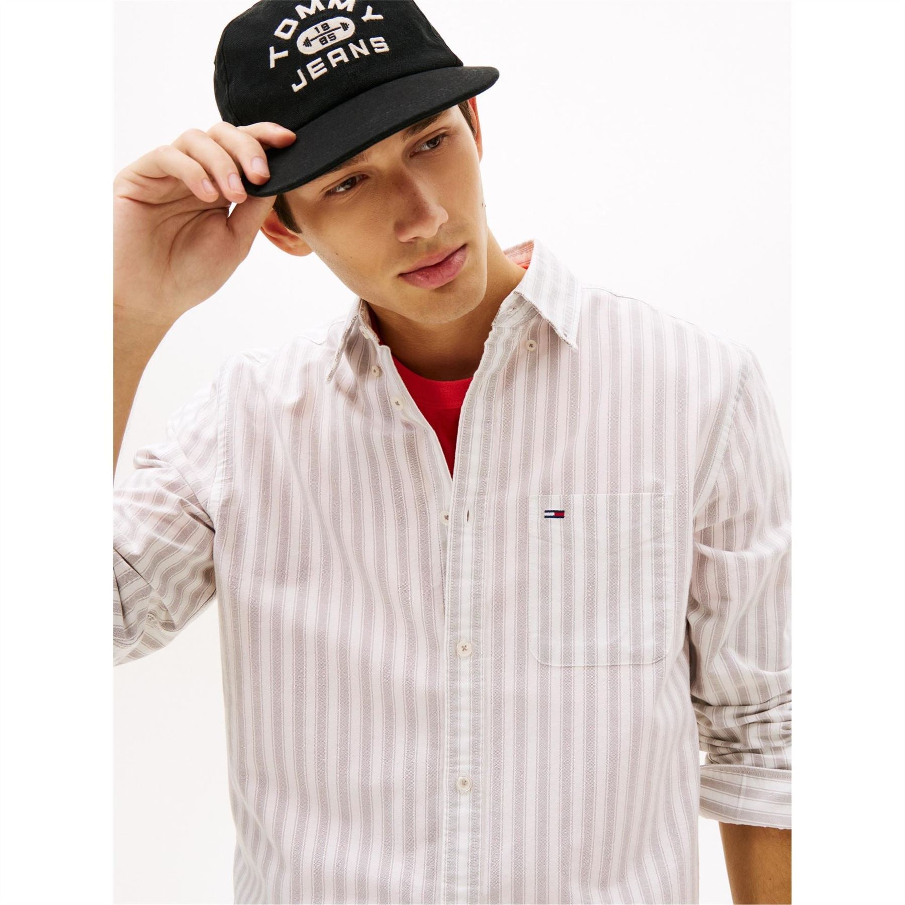 Tommy Jeans Long Sleeve Patterned Shirt