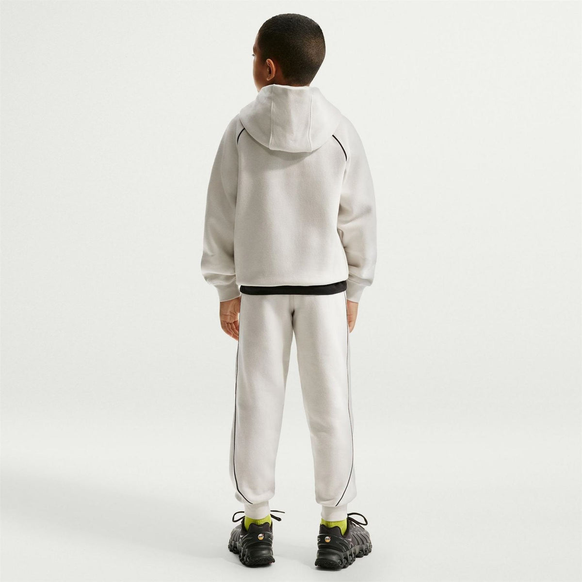 Nike Logo Print Slim Joggers with Side Stripes
