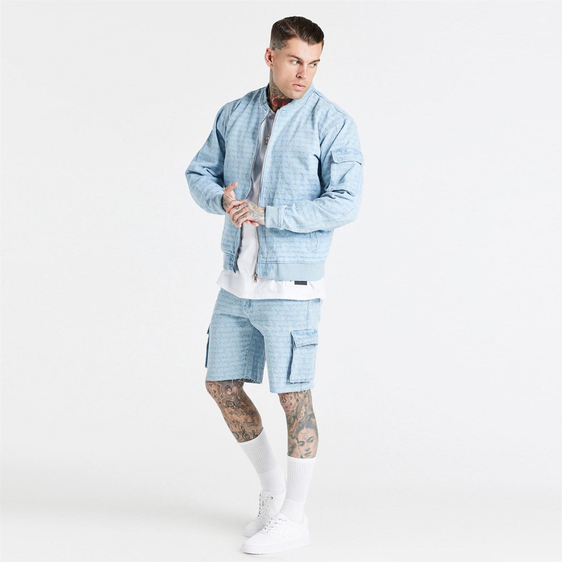 SikSilk Bomber Short Regular Fit Jacket