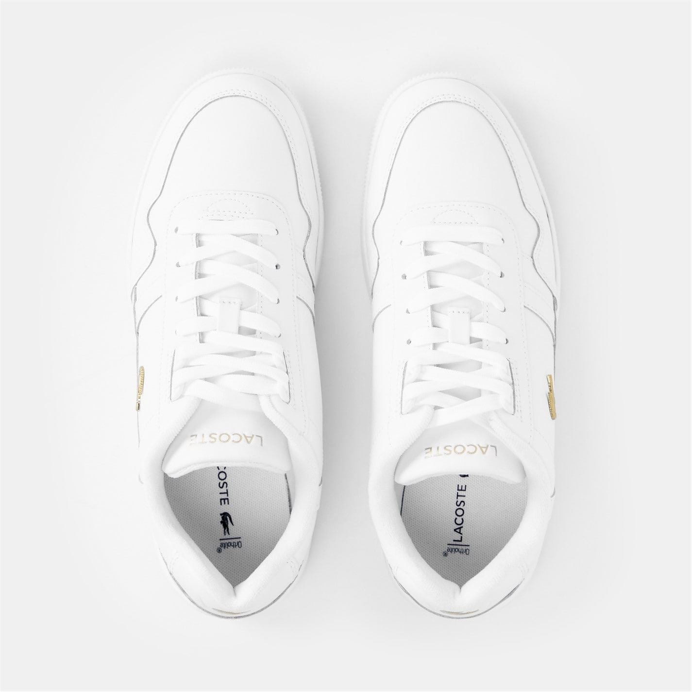 Lacoste T Clip Crocodile Print Flatform Trainers