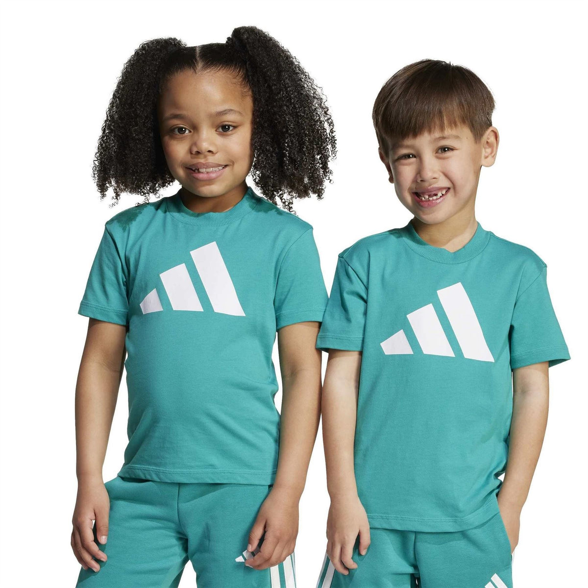 adidas Juniors Bold Logo Crew Neck Short Sleeve T-Shirt