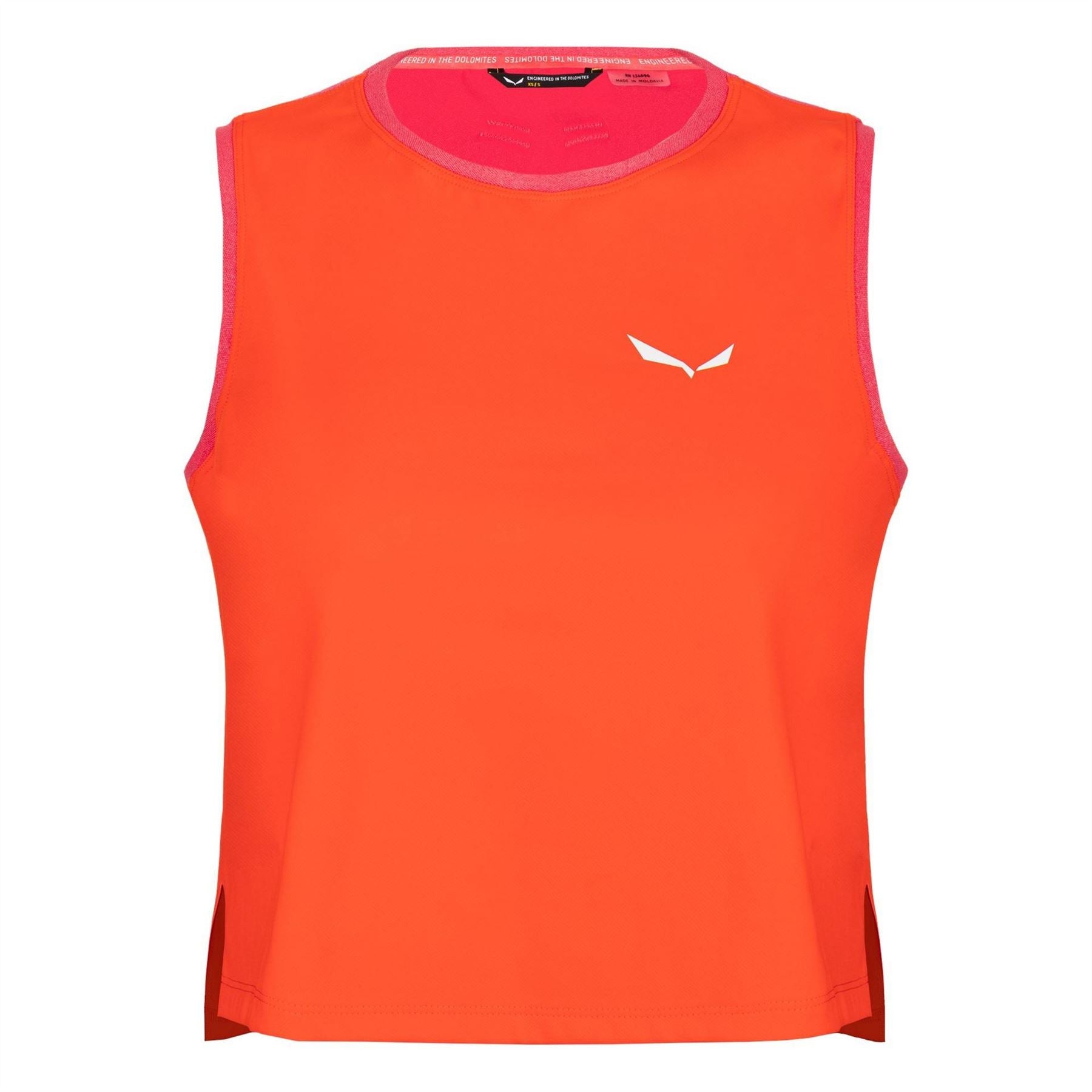 Salewa Dry Hyb Crew Neck Cropped Tank