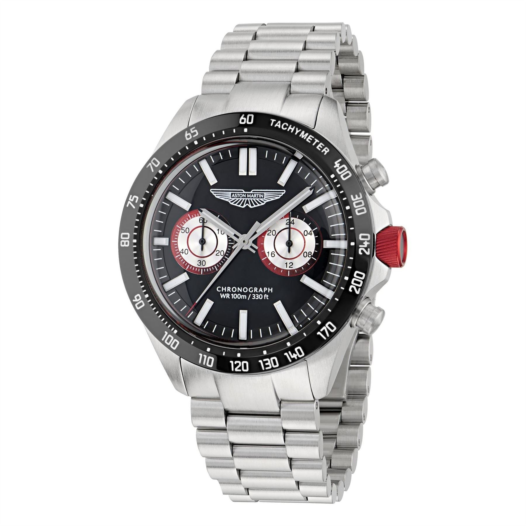 Aston Martin Dashboard Sn62 Racing Steel Bracelet Analogue Watch