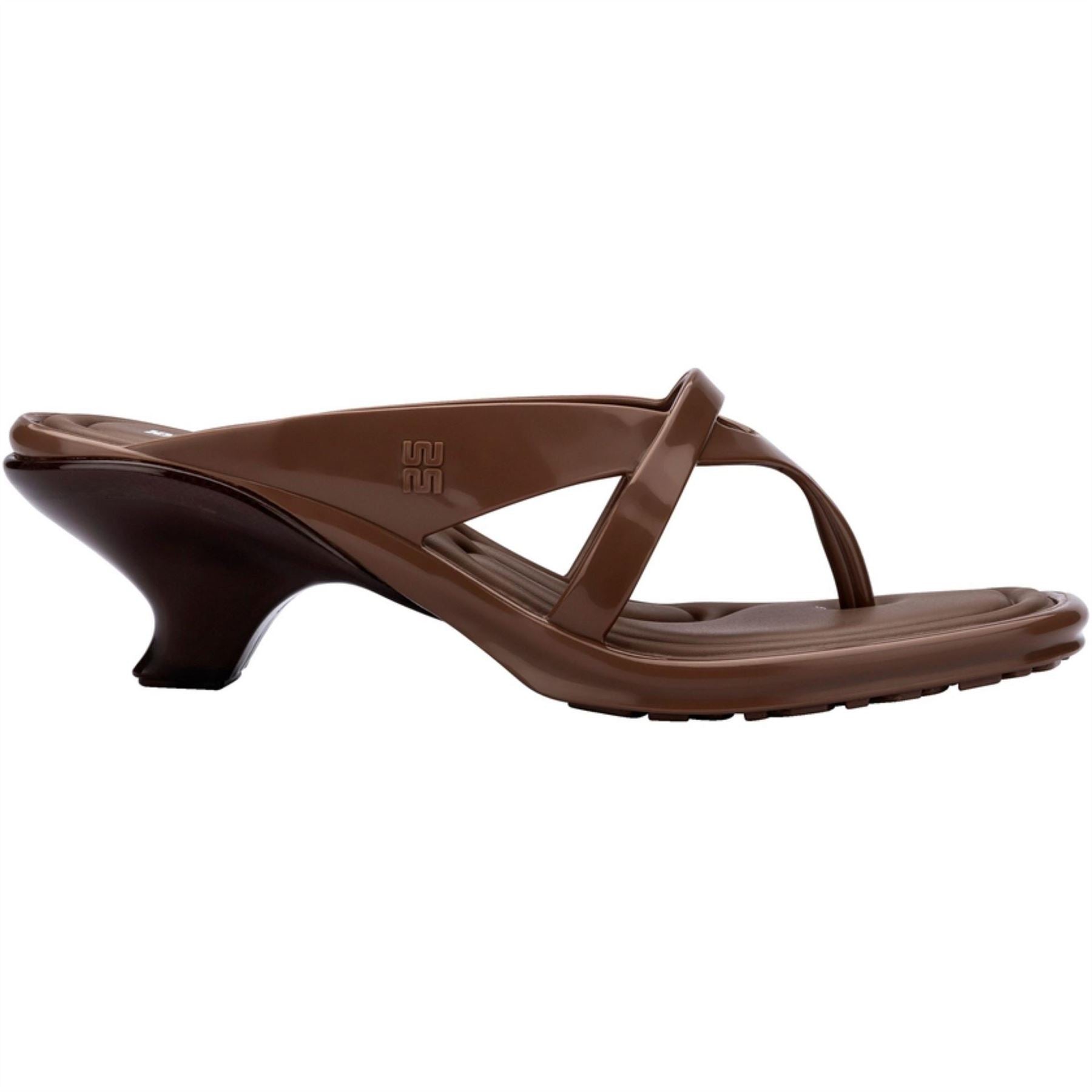 Melissa Layla Solid Patterned Toe Post Sandals