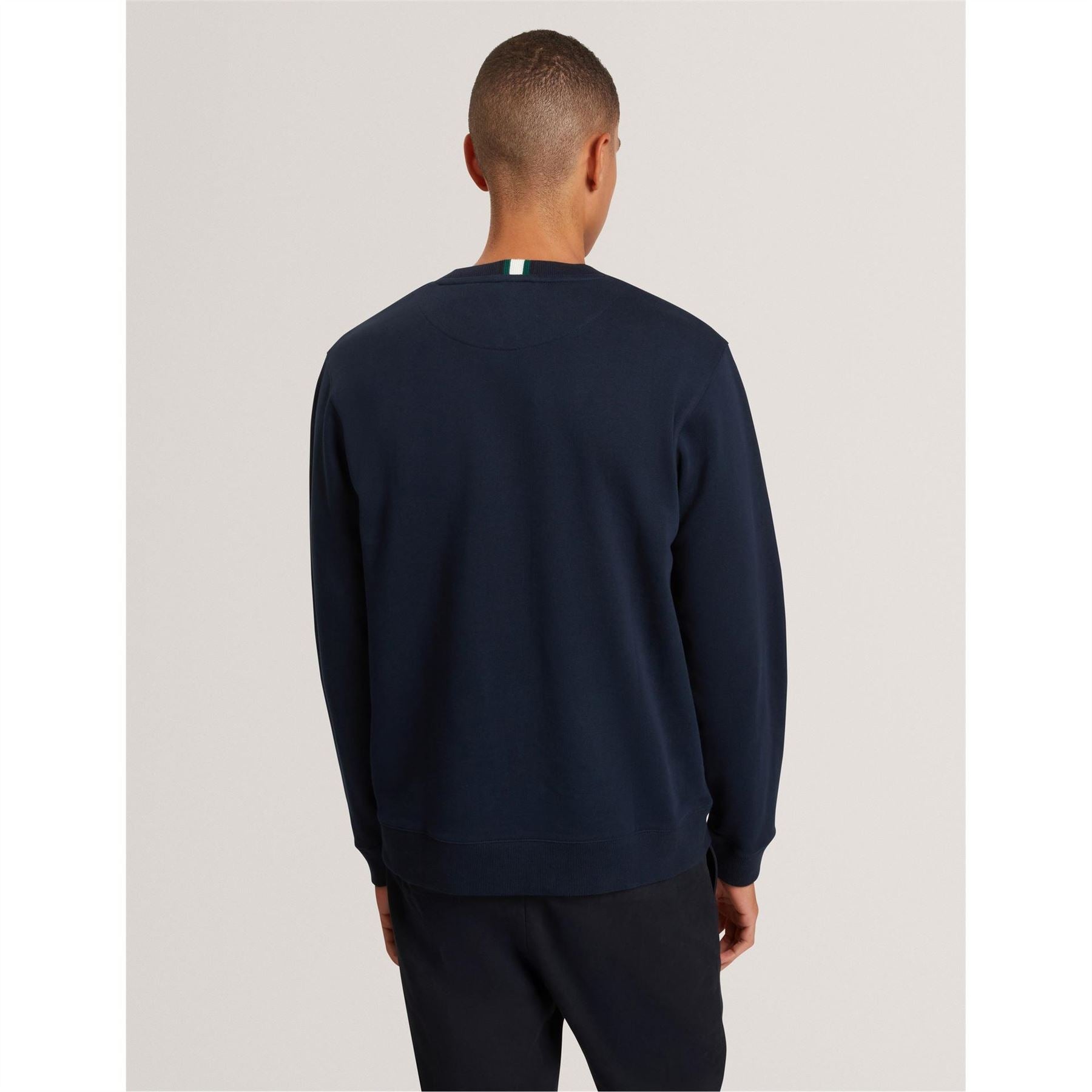 Ted Baker Long Sleeve Crew Neck Jersey Athletic Top