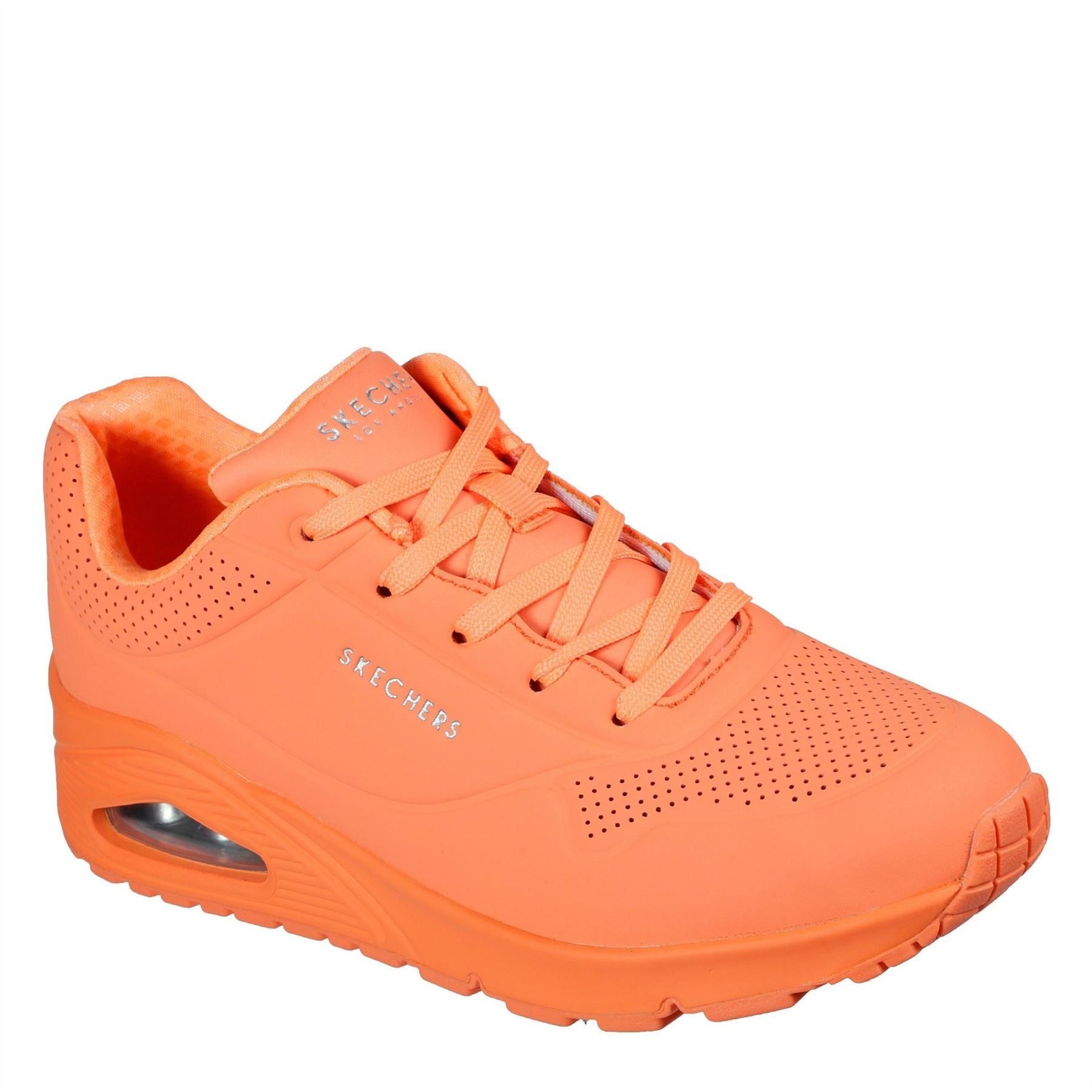 Skechers Durabuck Lace Up Classic Low Top Trainers