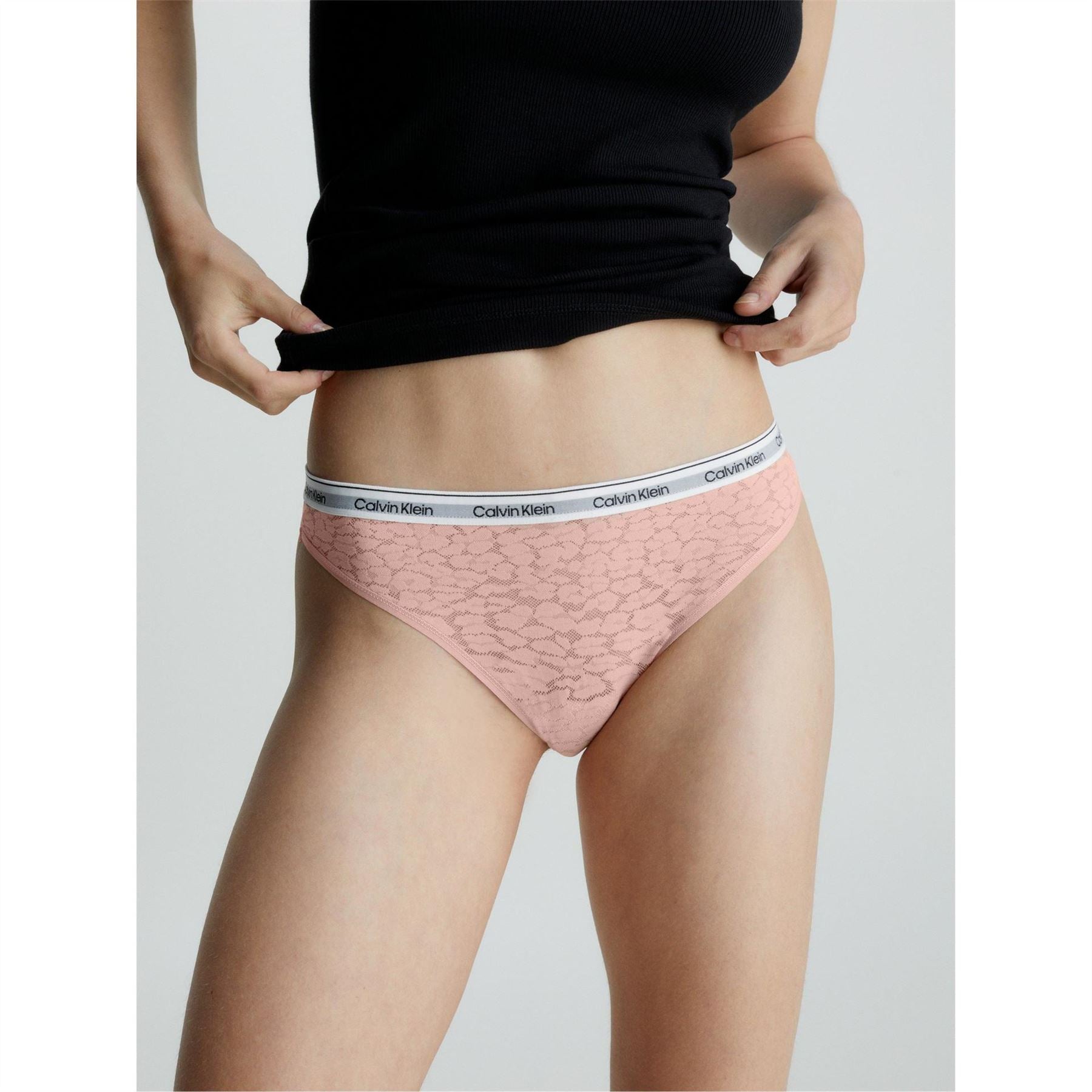Calvin Klein Cotton Lace Thong