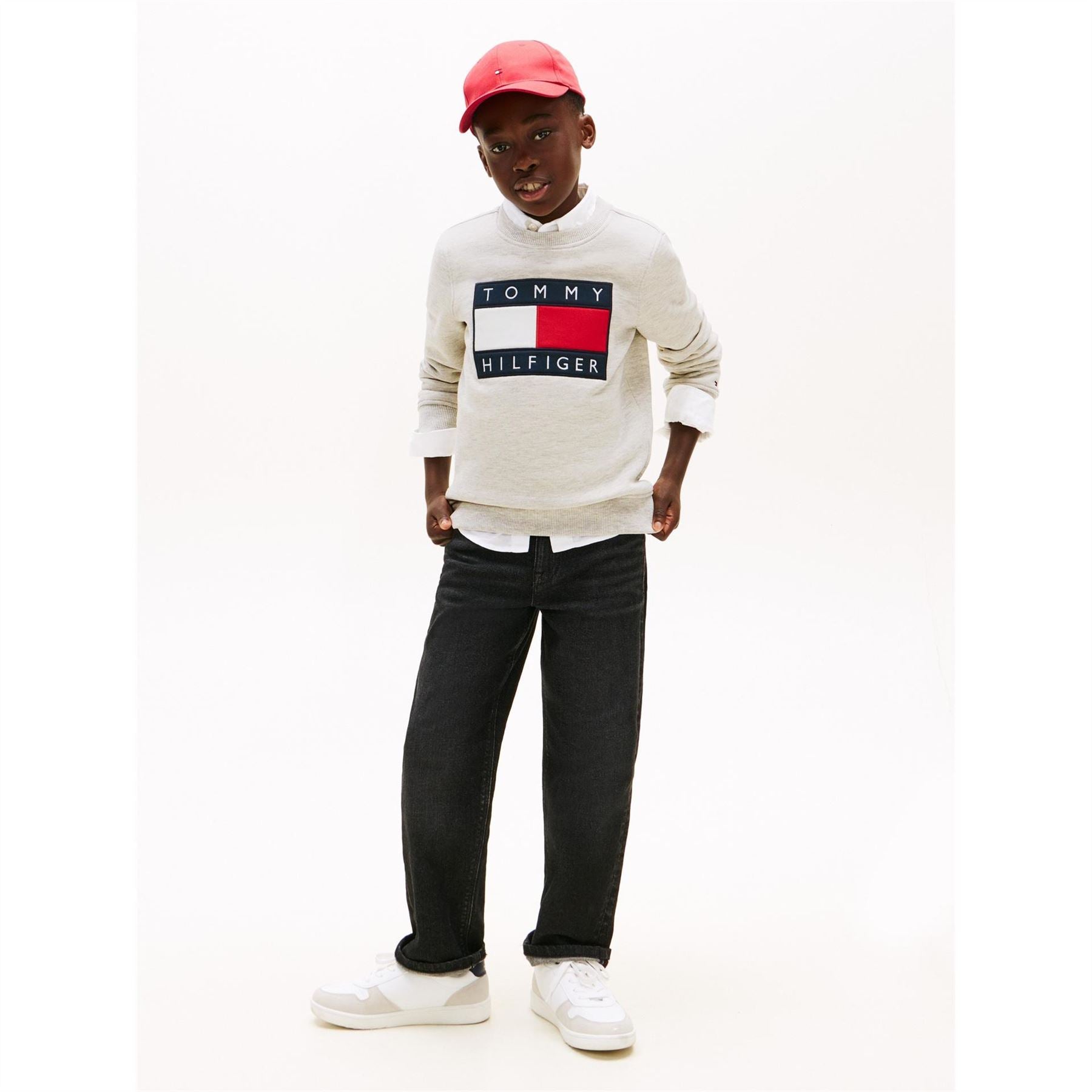 Tommy Hilfiger Heritage Embroidered Crew Neck Long Sleeve Sweatshirt