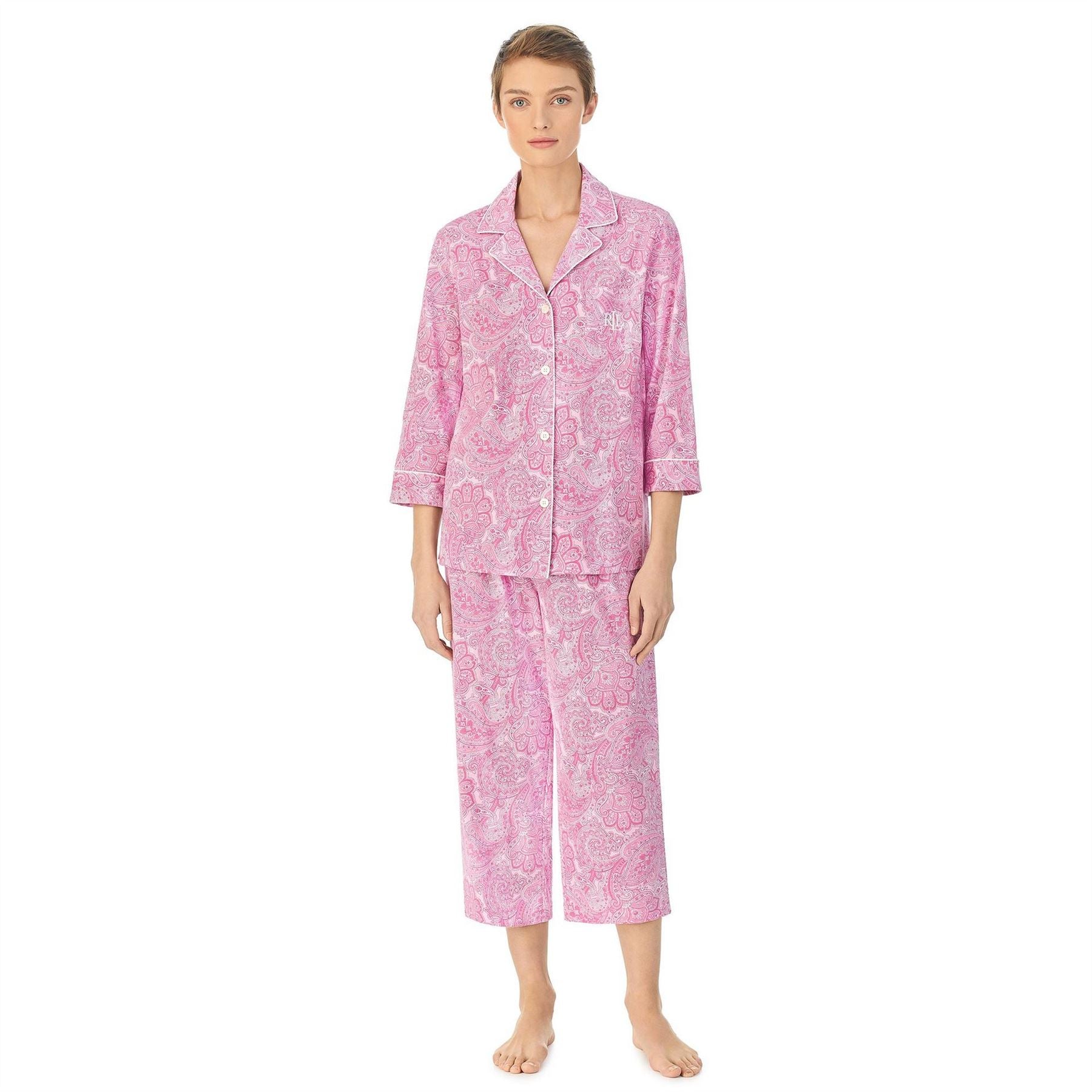 Lauren by Ralph Lauren Three Quarterslv Notch Co Ld63