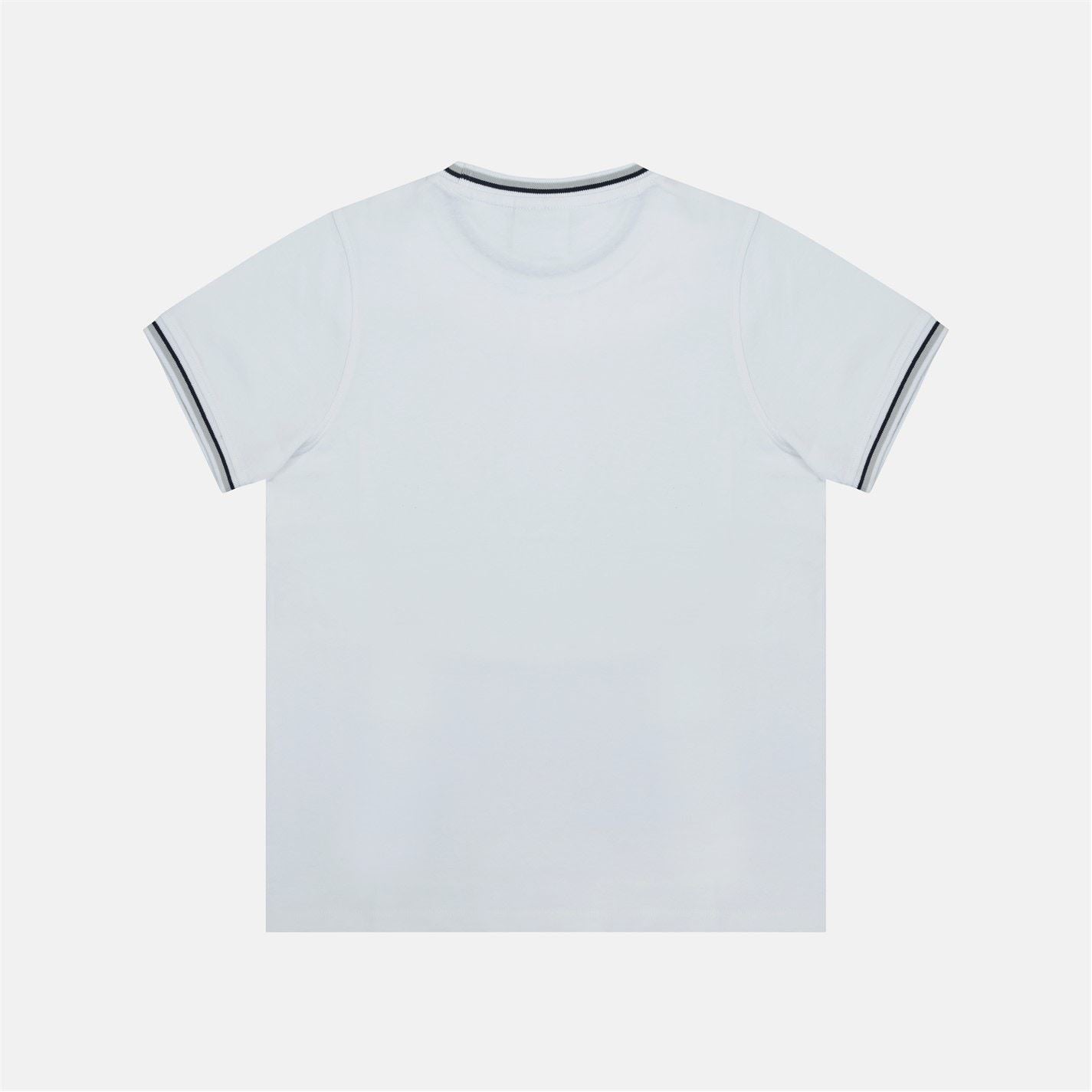 Slazenger Crew Neck Ribbed Collar Short Sleeve T-Shirt