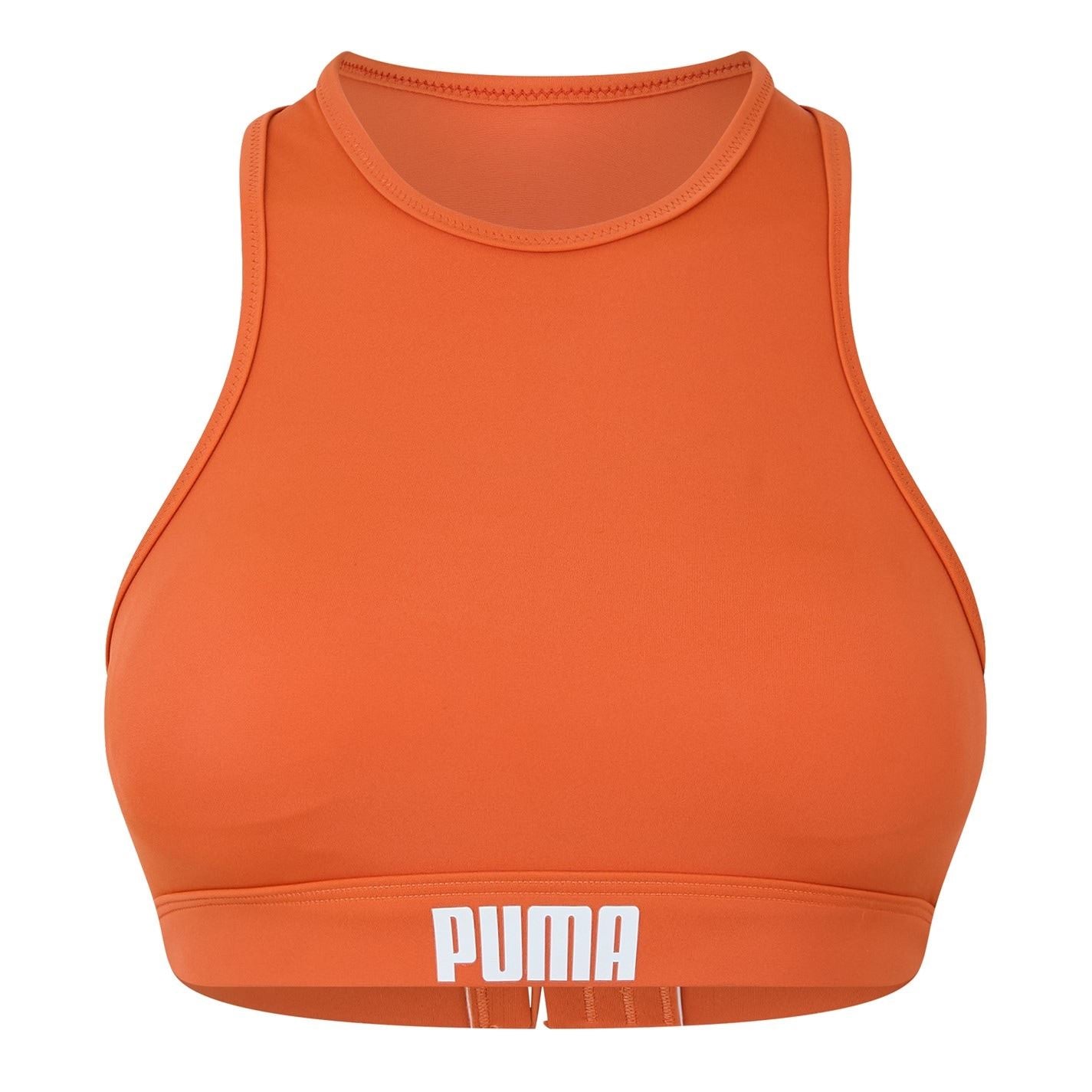 Puma Cropped Crew Neck Snug Fit Athletic Top