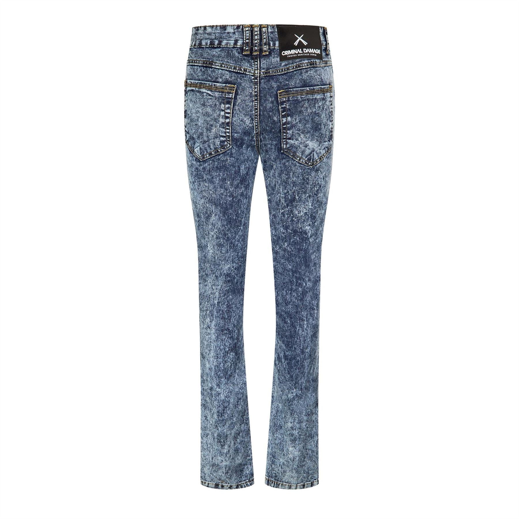 Criminal Damage SOS Skinny Fit Five Pocket Jeans