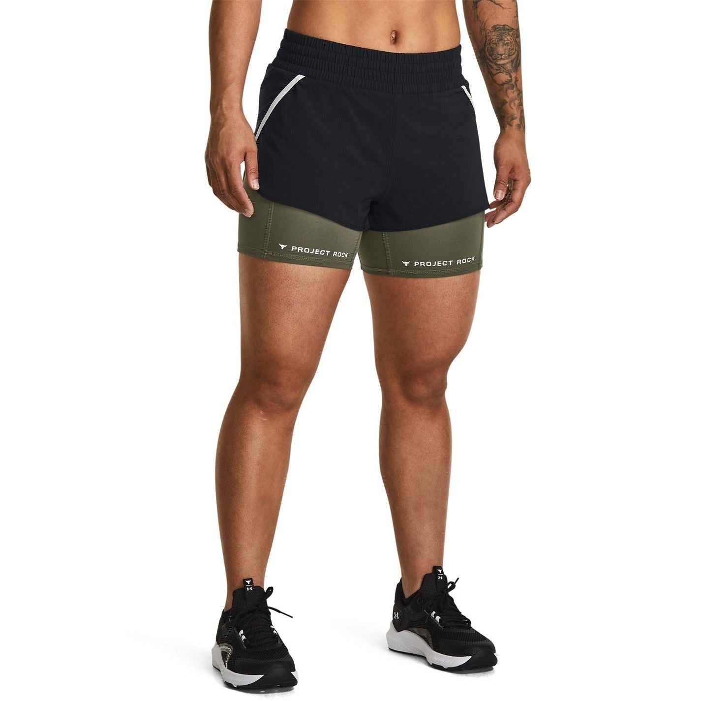 Under Armour Womens Armour Pjt Rck Leg Day Flex Short Gym