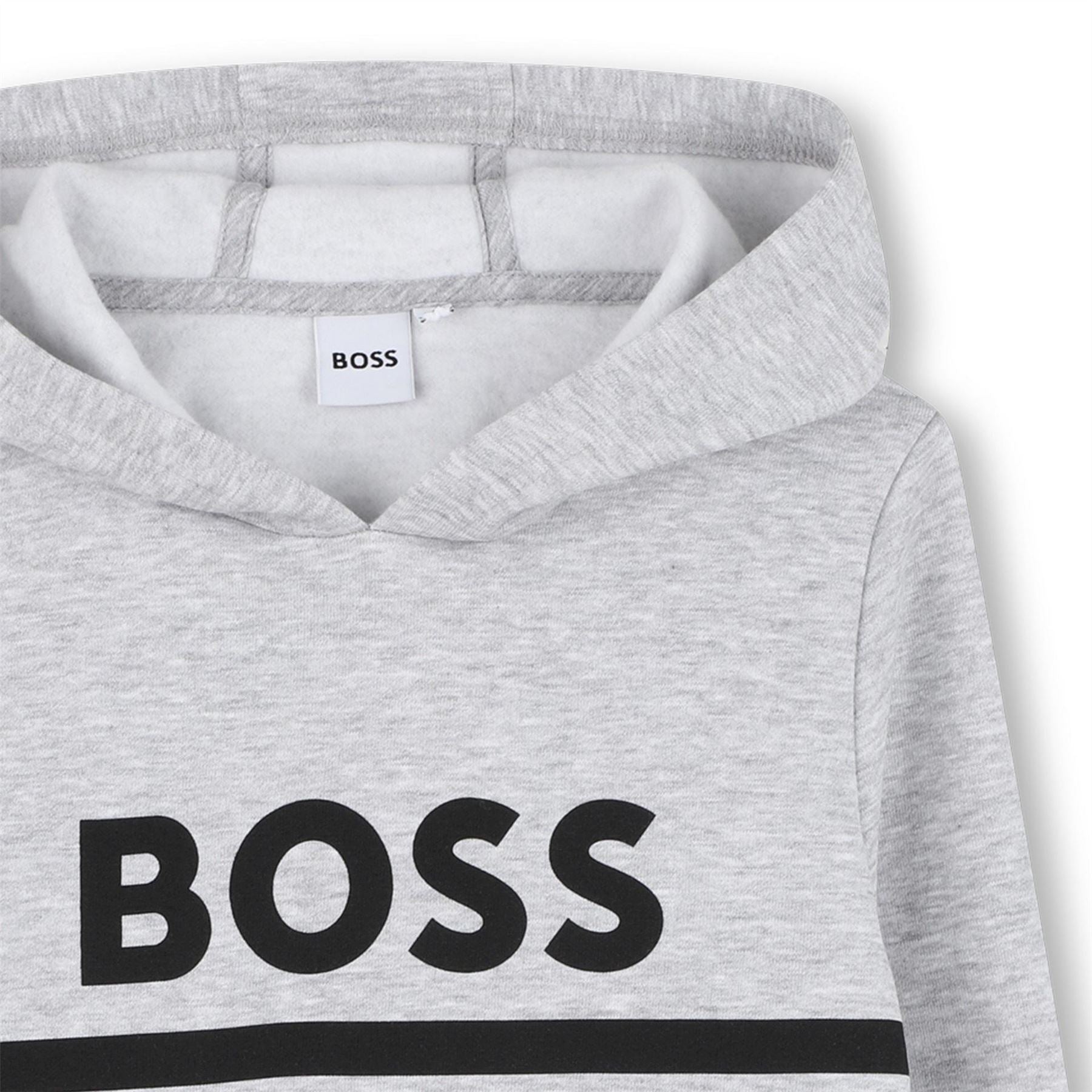 Boss Hooded Neck Long Sleeve Sweatshirt