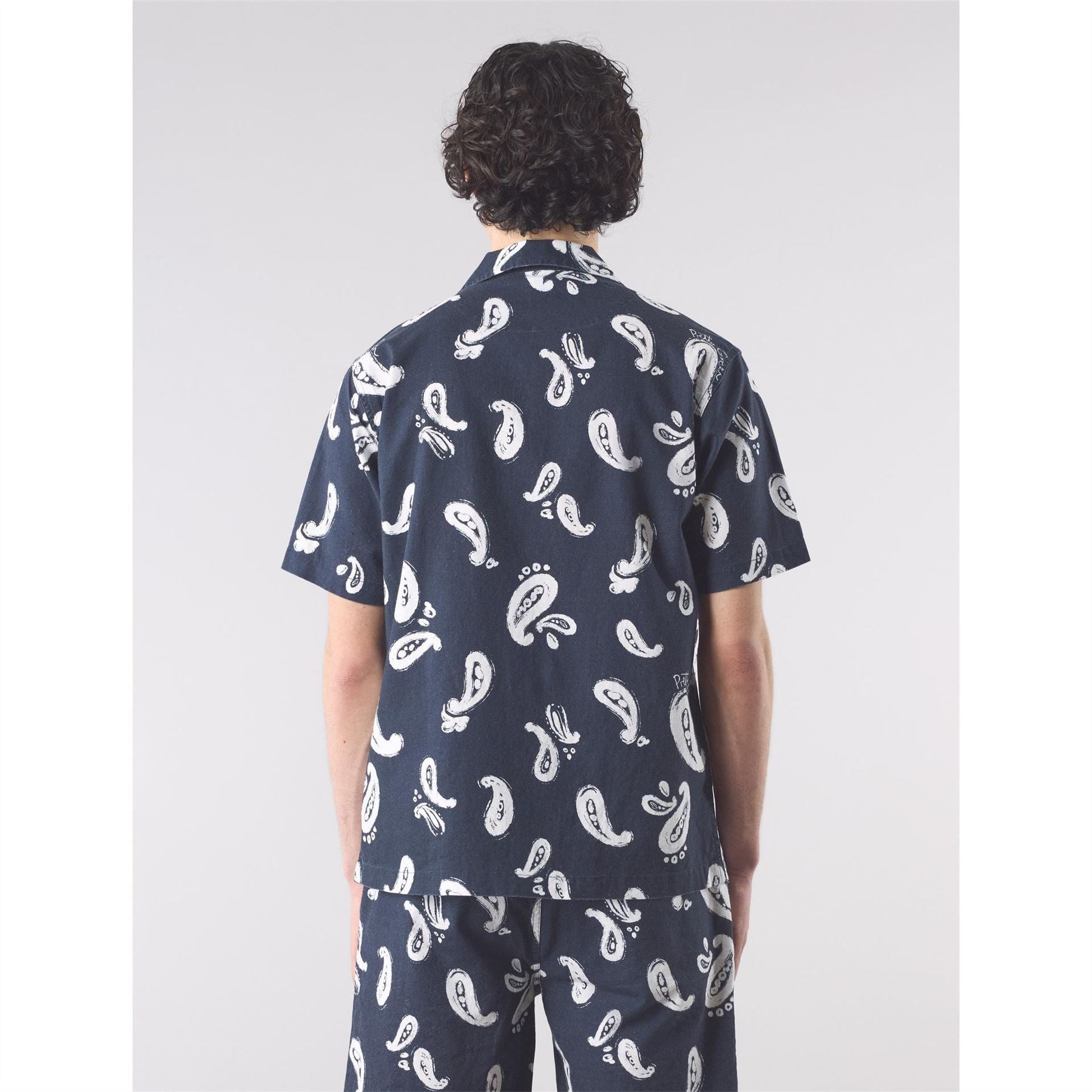 Pretty Green Widnes Paisly Regular Fit Short Sleeve Shirt