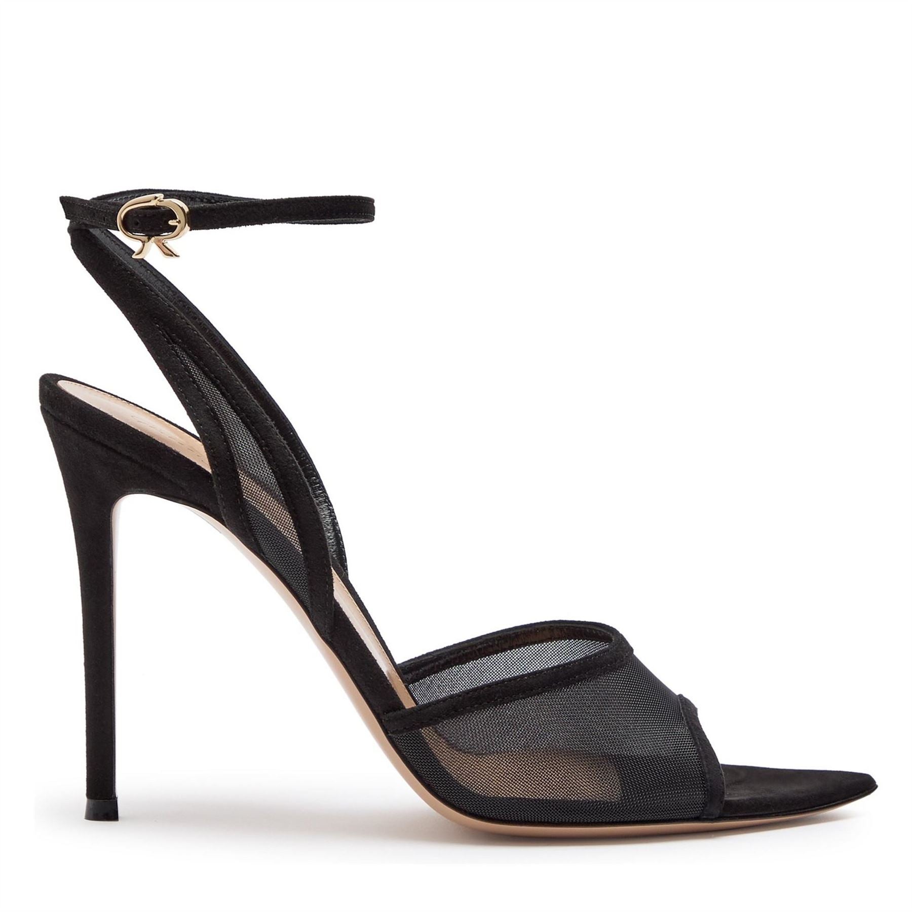Gianvito Rossi Sandal Mesh Suede