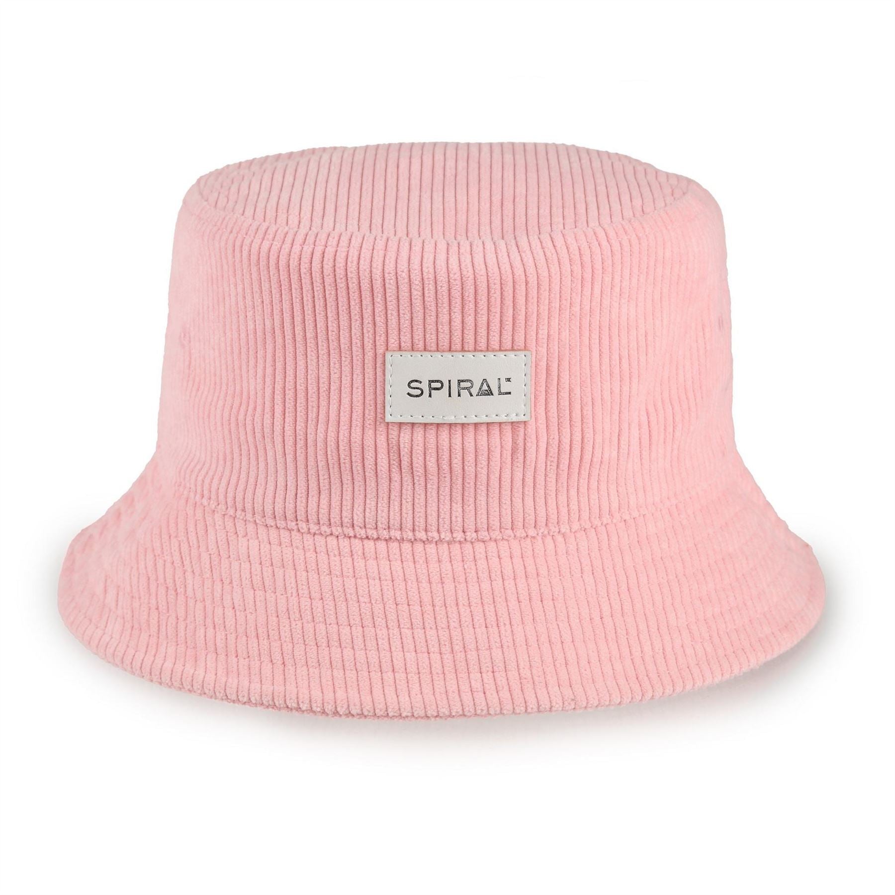 Spiral Box Print All Around Brim Bucket Hat with Logo