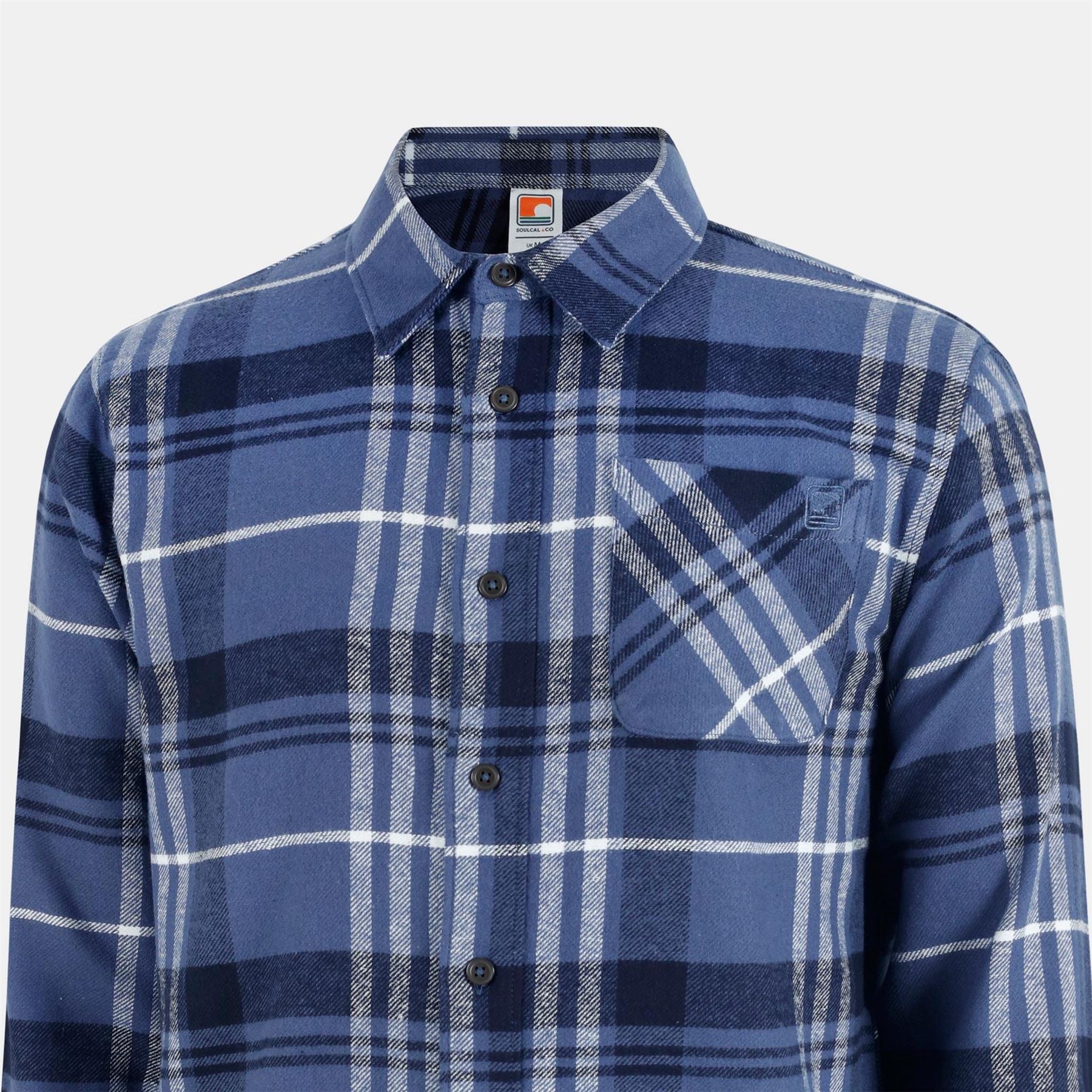 SoulCal Soul Check Long Sleeve Patterned Shirt