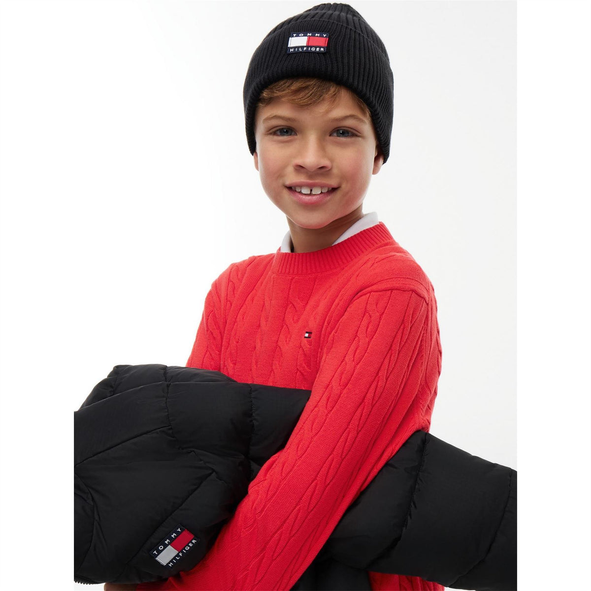 Tommy Hilfiger Flag Cotton Logo Beanie