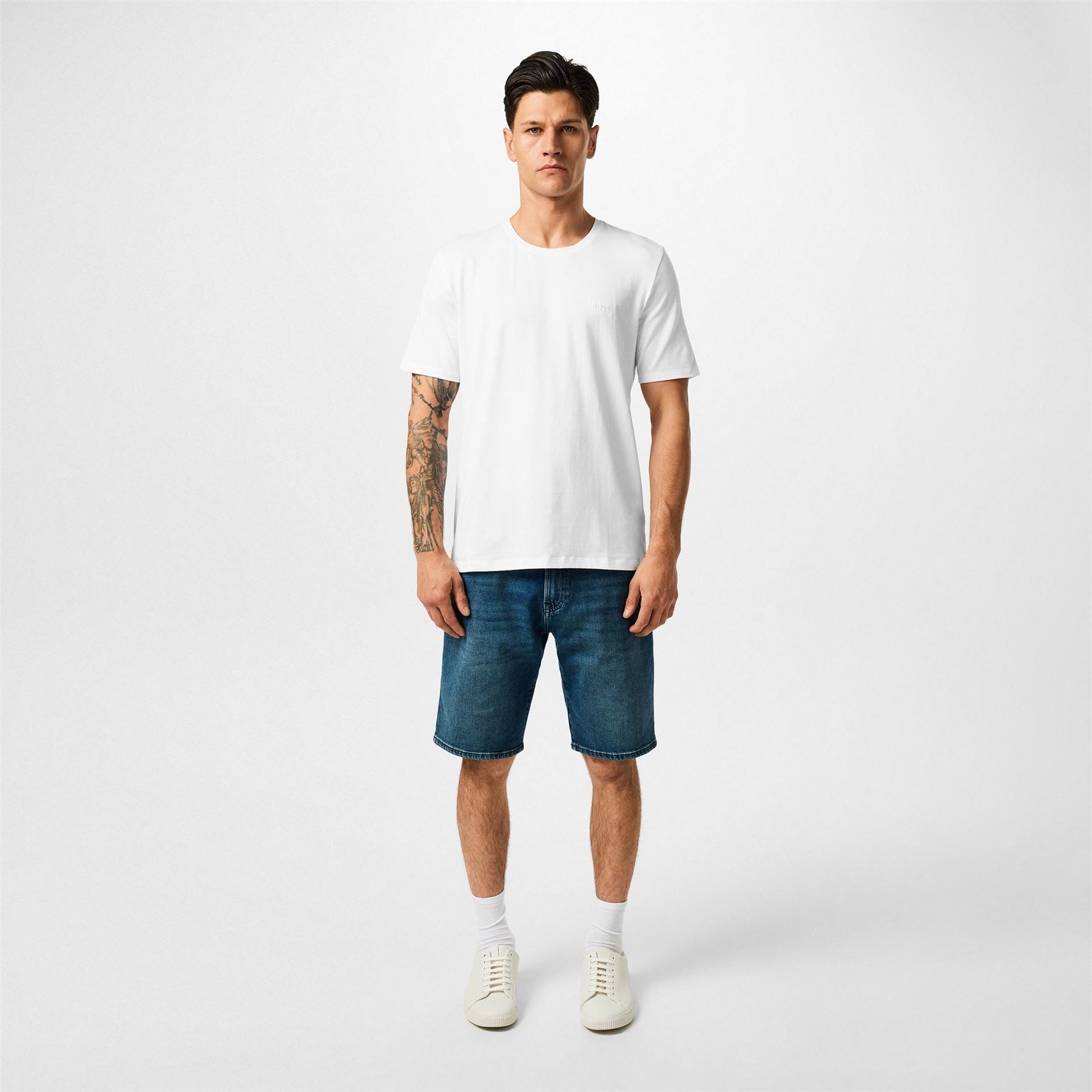 Boss BOSS Bodywear Mix  And  Match Premium Cotton T Shirt with Logo Detail