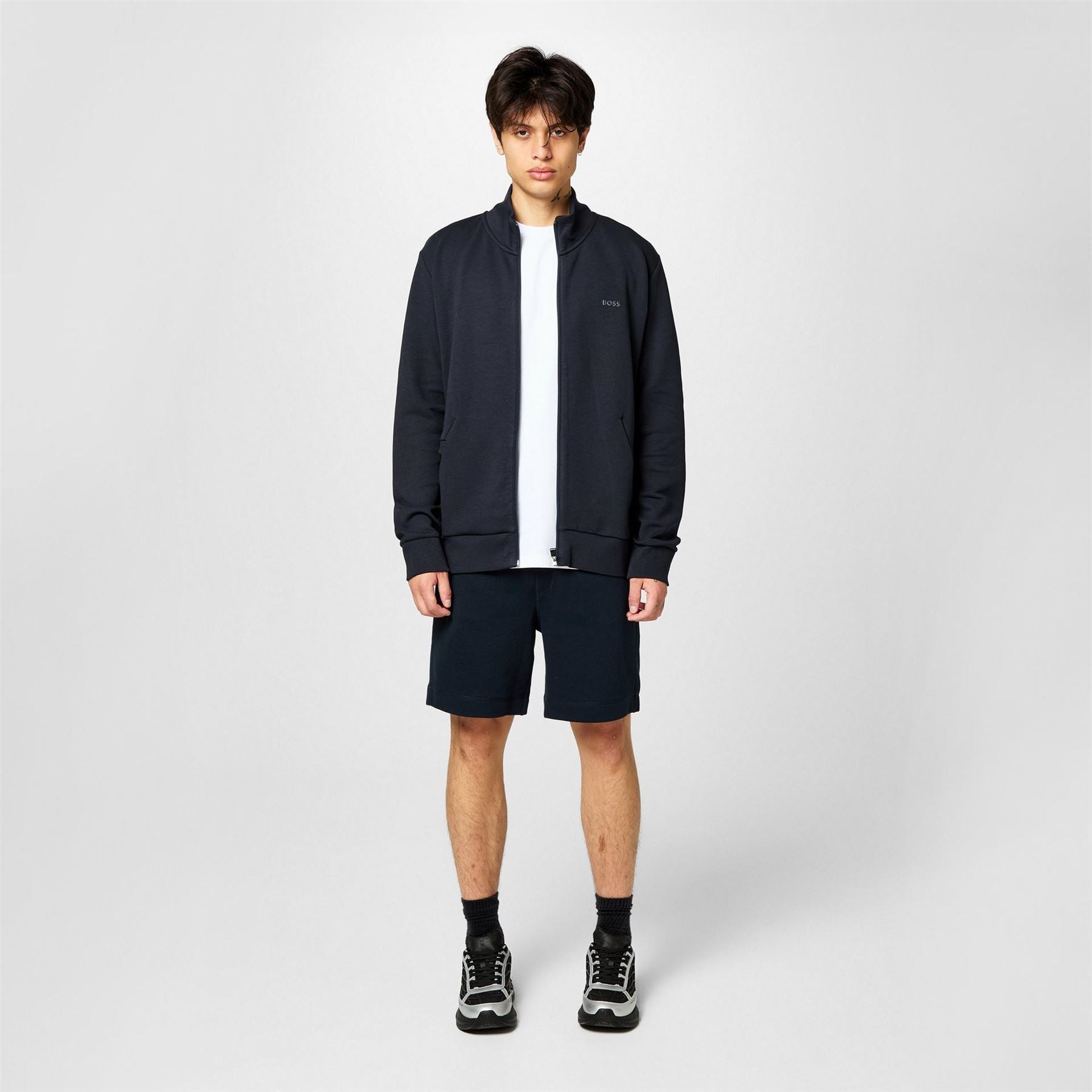 Boss Skaz Full Zip Fleece Hoodie, High Neck Design