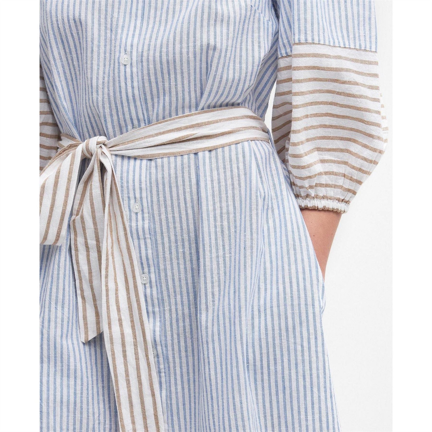 Barbour Striped Shirt Dress