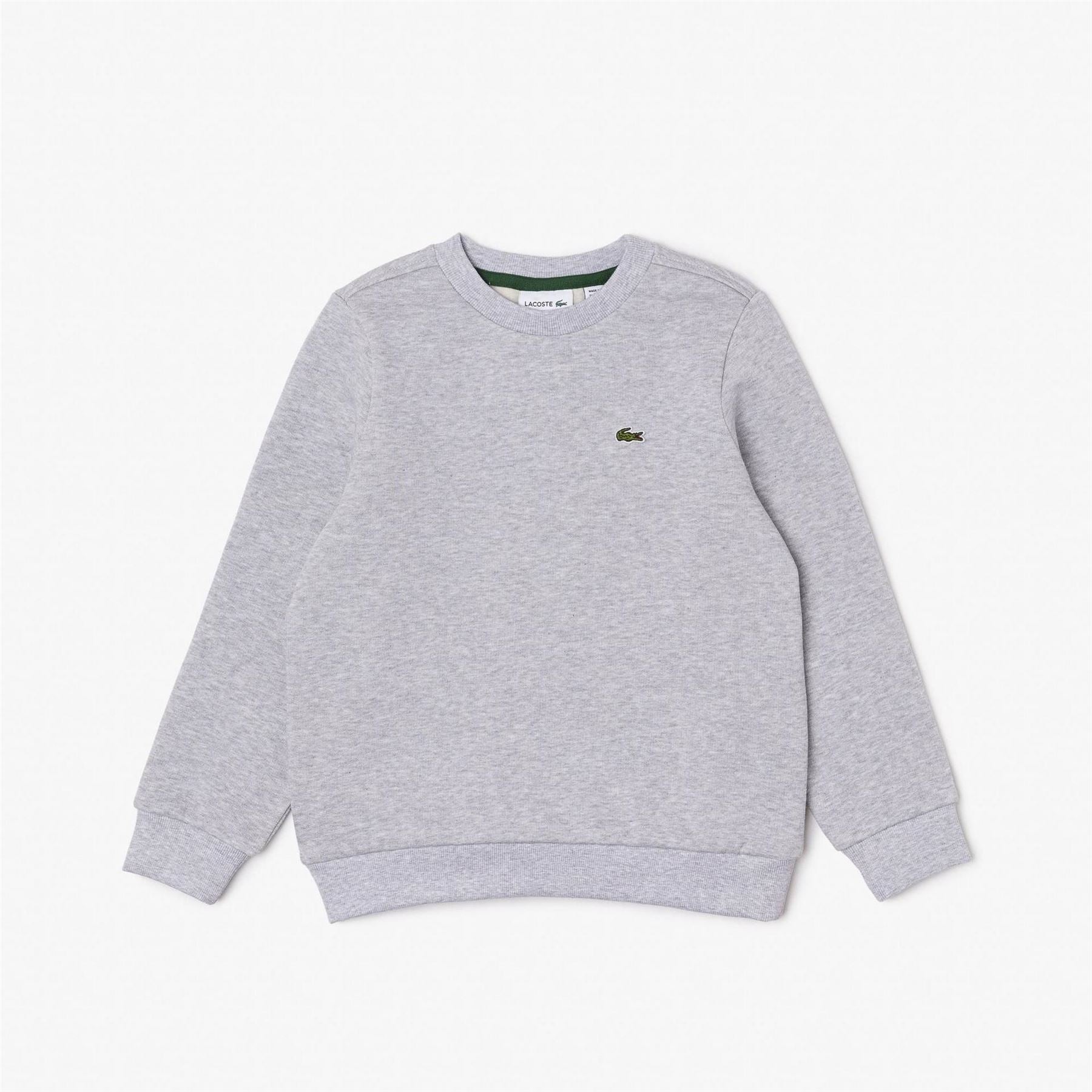 Lacoste Logo Fleece Crew Neck Sweater Juniors
