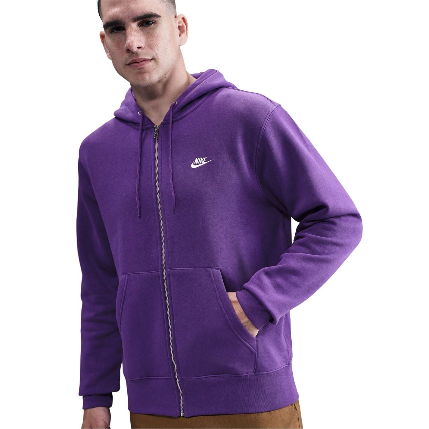 Nike Mens Sportswear Club Fleece Full Zip Hoodie