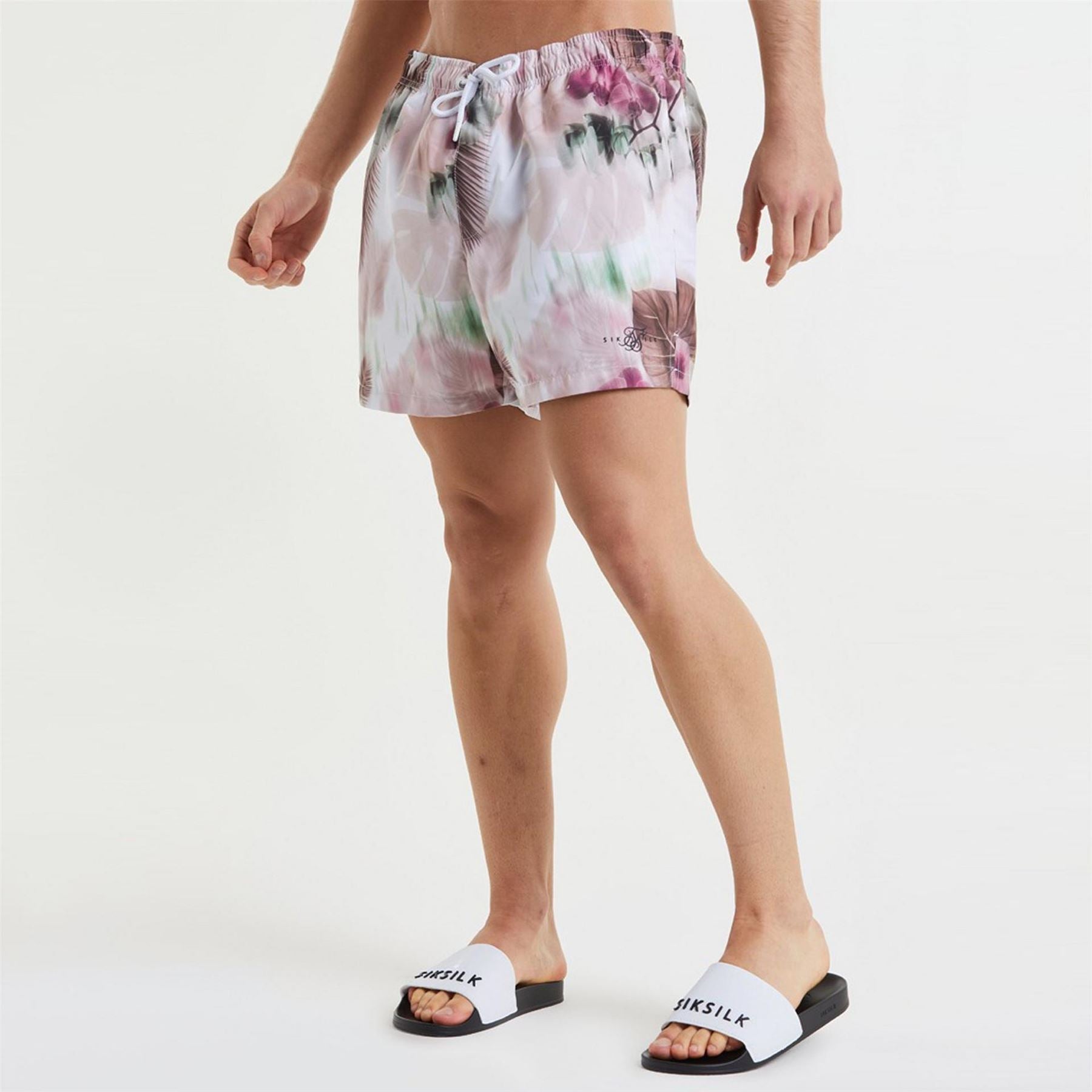SikSilk Floral Patterned Swim Short