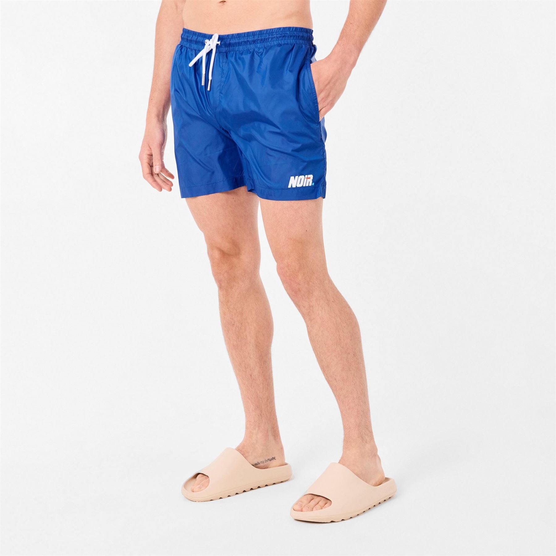 Societe Noir Relaxed Fit Swim Short with Lettering