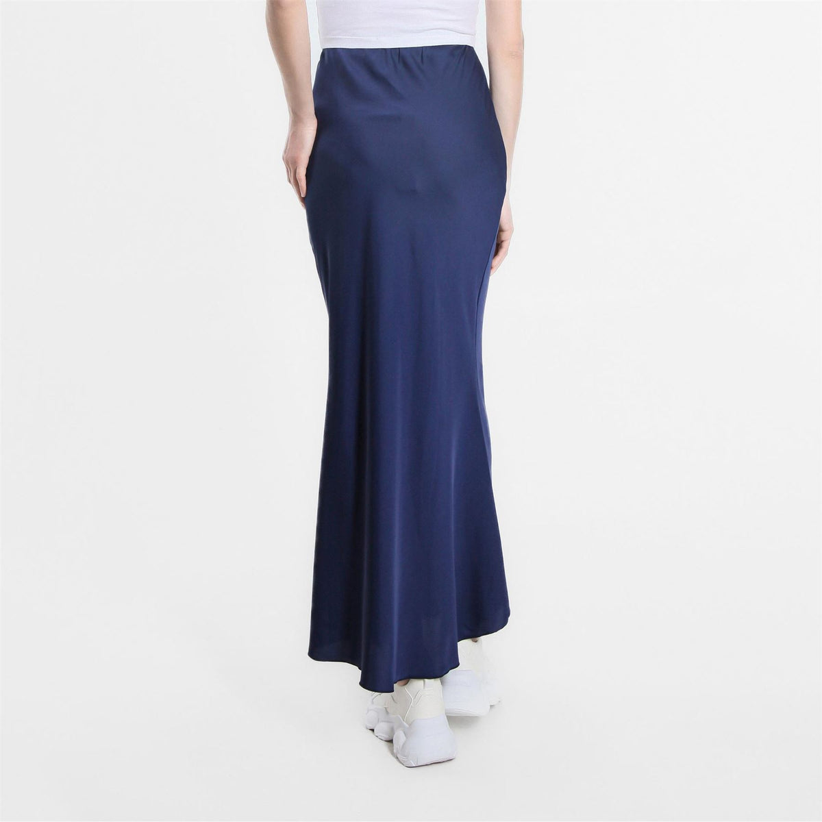 Be You Satin Midi Trumpet Skirt