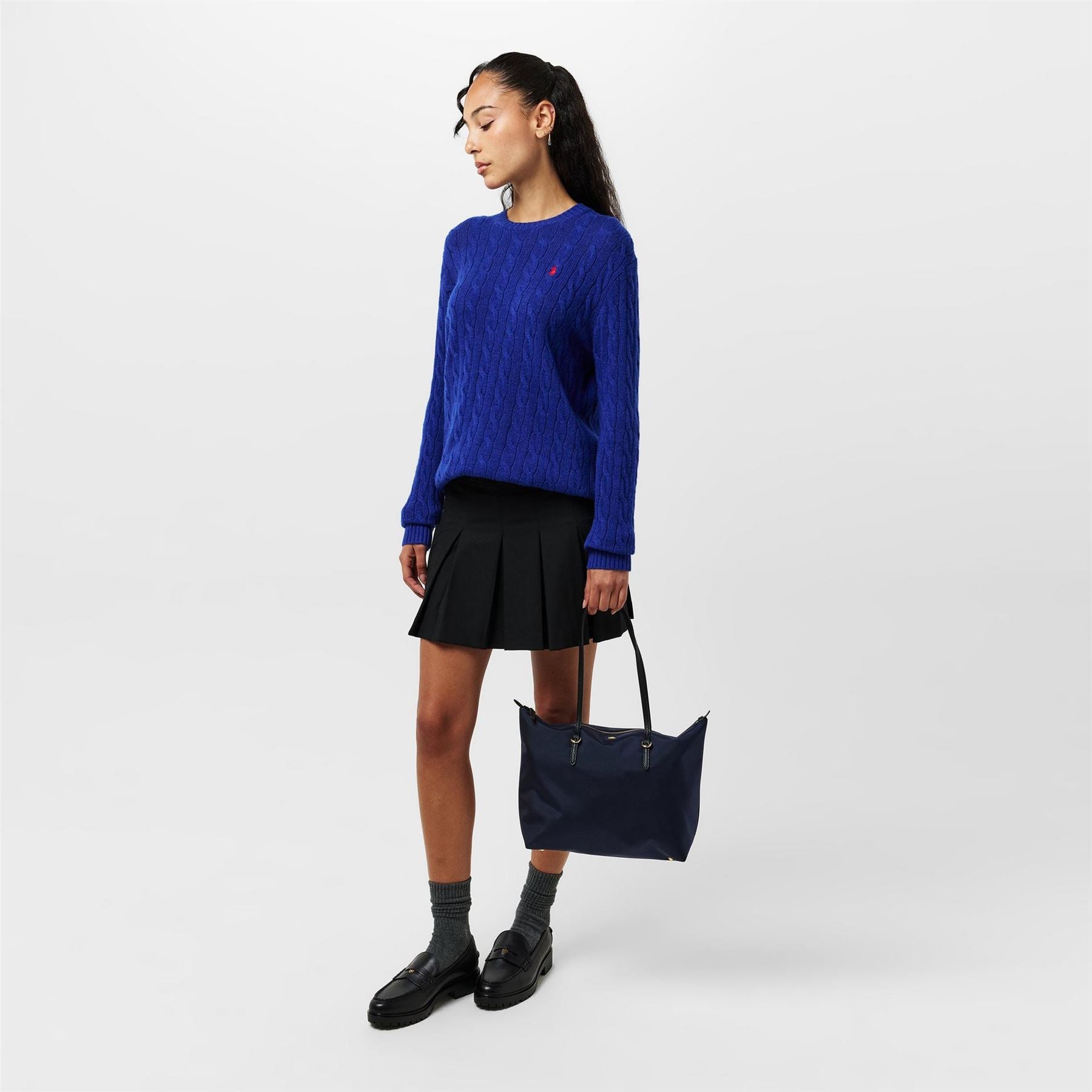 Lauren by Ralph Lauren Marli Penny Loafers Chunky Heel