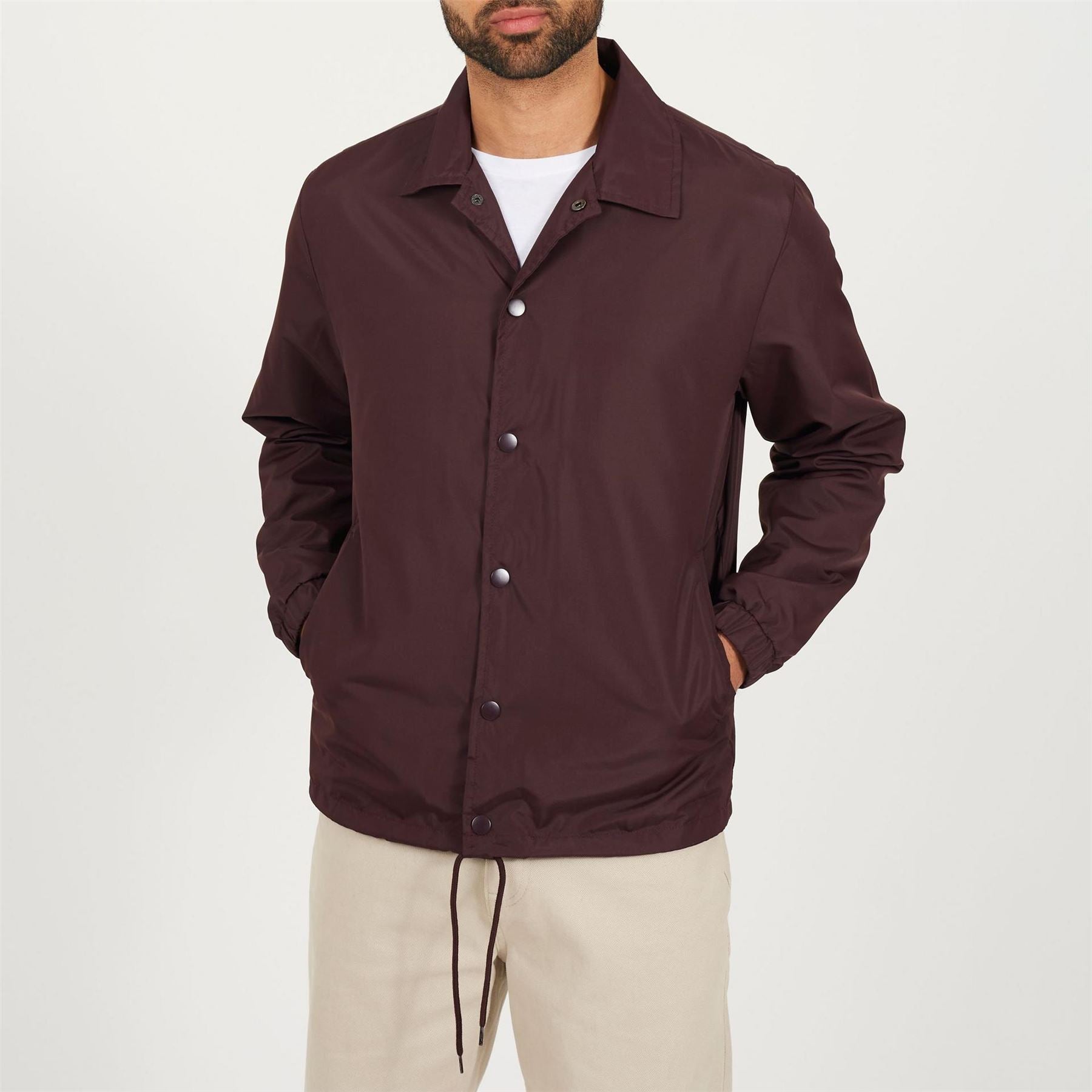 Brave Soul Mens Light Weight Coach Jacket