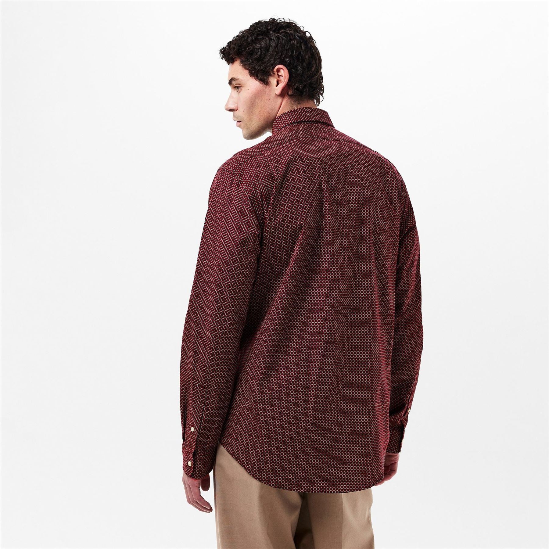 Polo Ralph Lauren Foulard Long Sleeve Shirt Collar Shirt