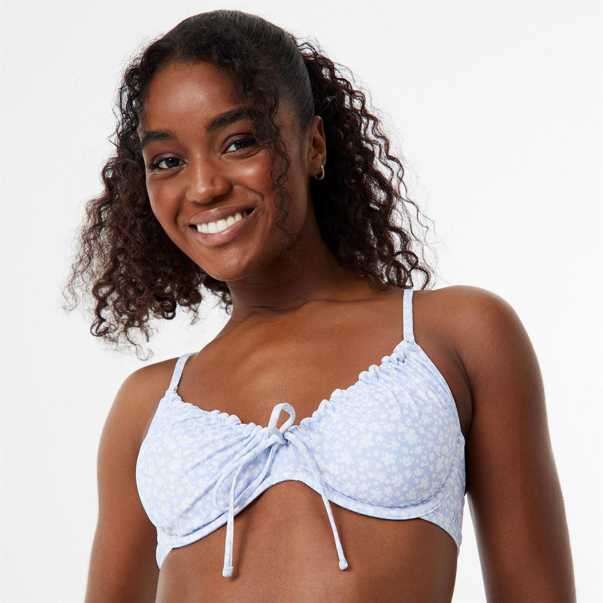 Jack Wills Jw Underwired Tie Front Balconette Bikini