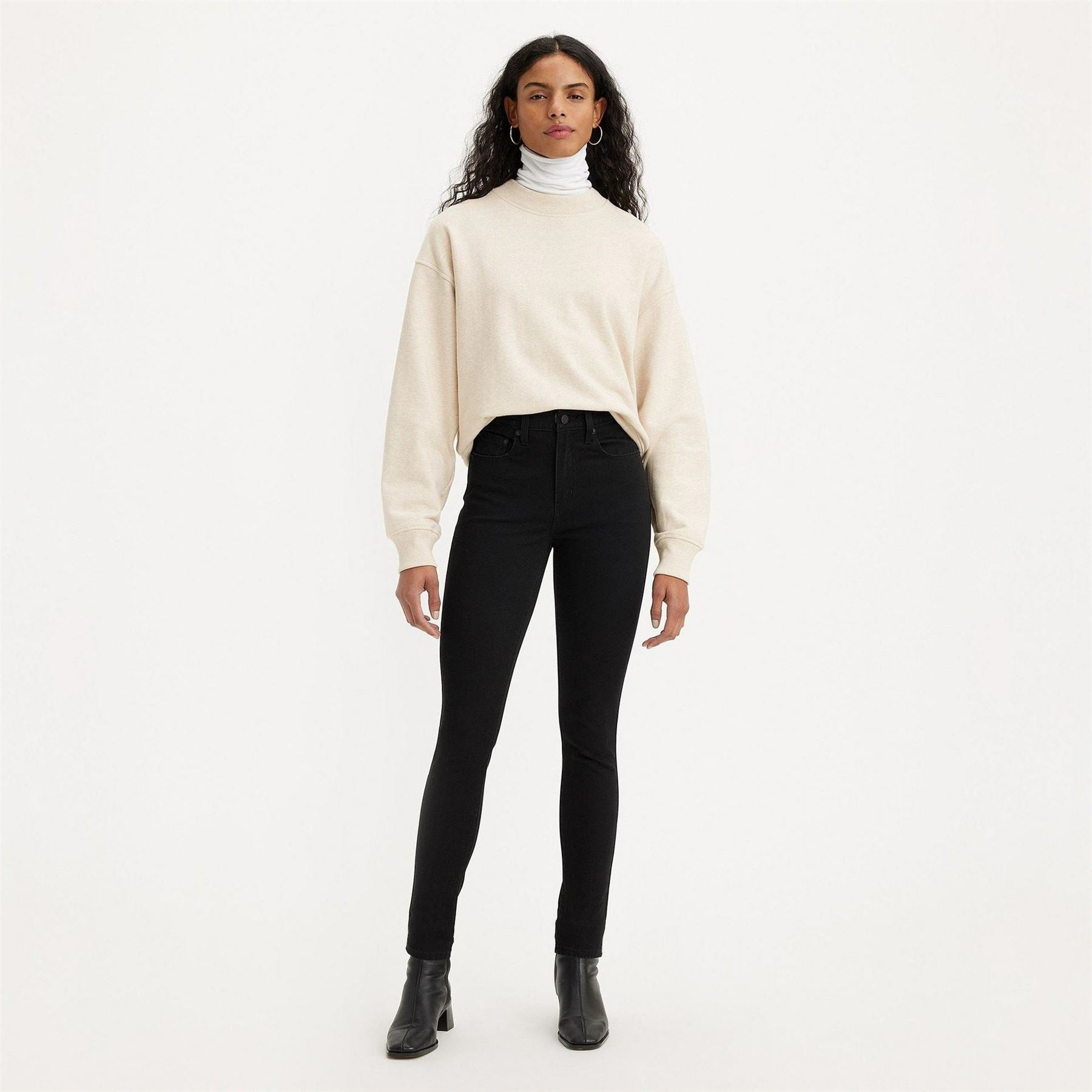 Levis 721 High Rise Cotton Stretch Skinny Jeans