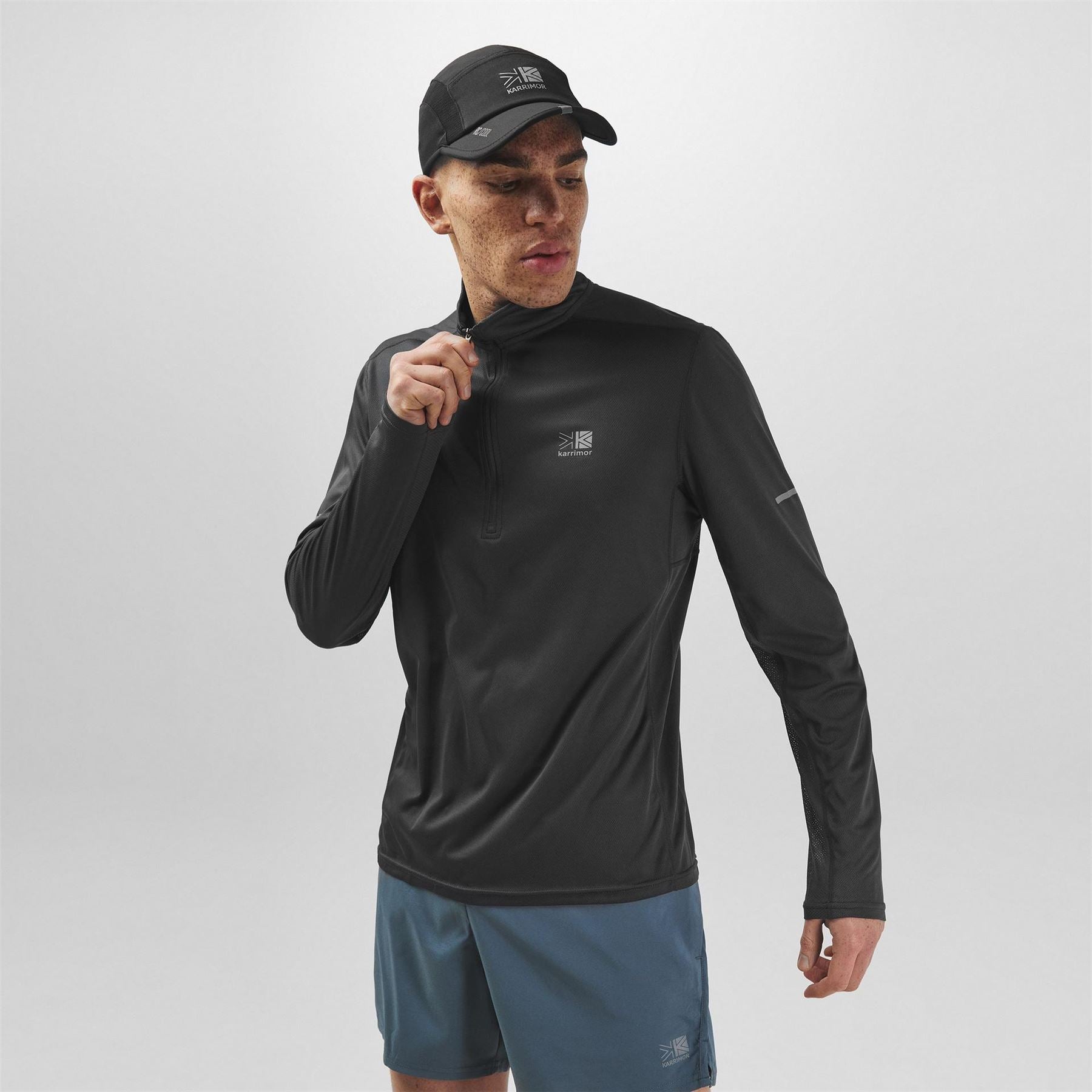 Karrimor Mens Long Sleeve Quarter Zip Top