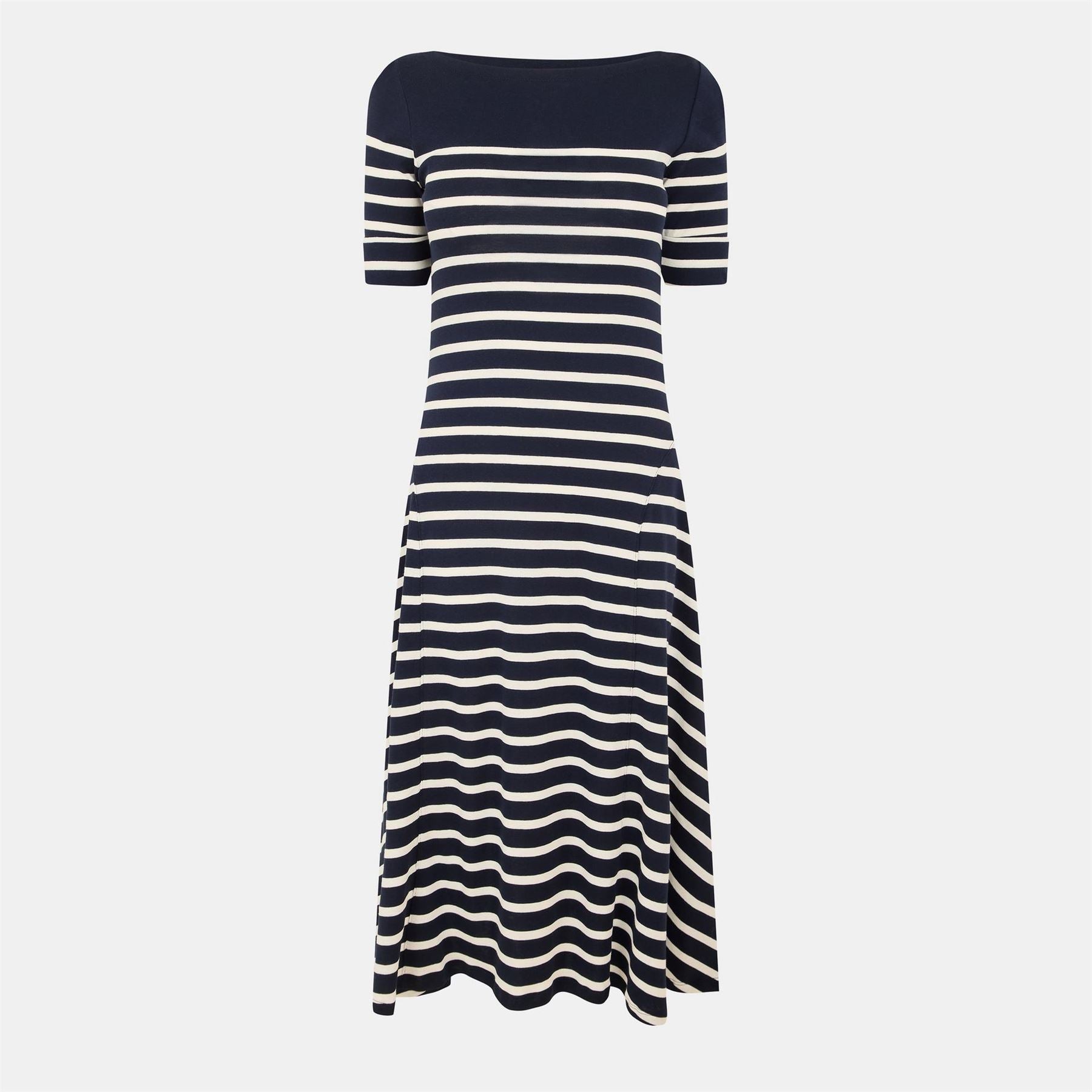 Lauren by Ralph Lauren Munzie Real Leather A Line Dress