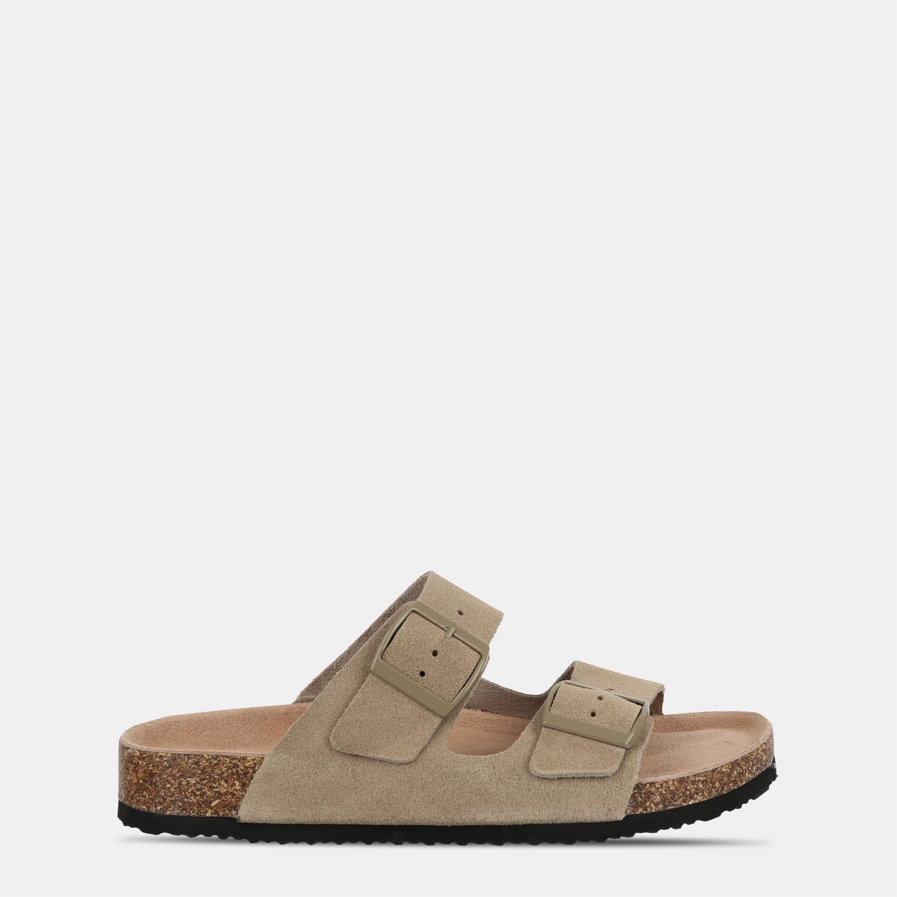 Jack Wills Cork Strap Open Toe Slide Sandals