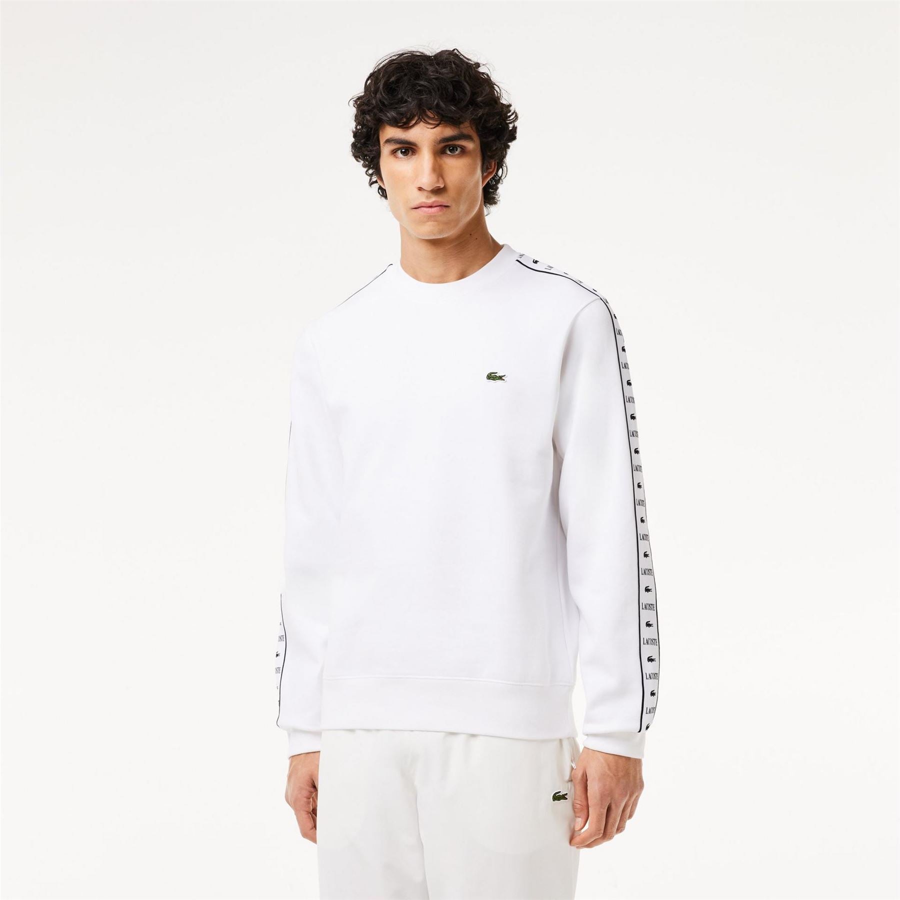 Lacoste Regular Fit Logo Print Crew Neck Sweatshirt