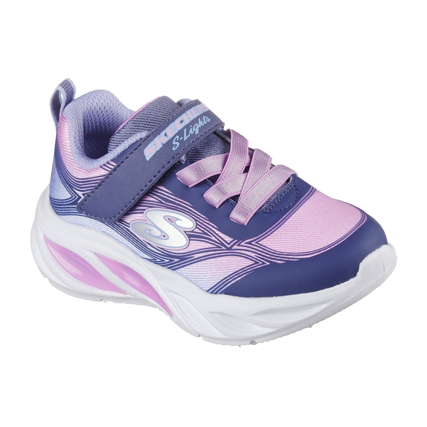 Skechers Cosmic Glow Metallic Light Up Toe Sneakers