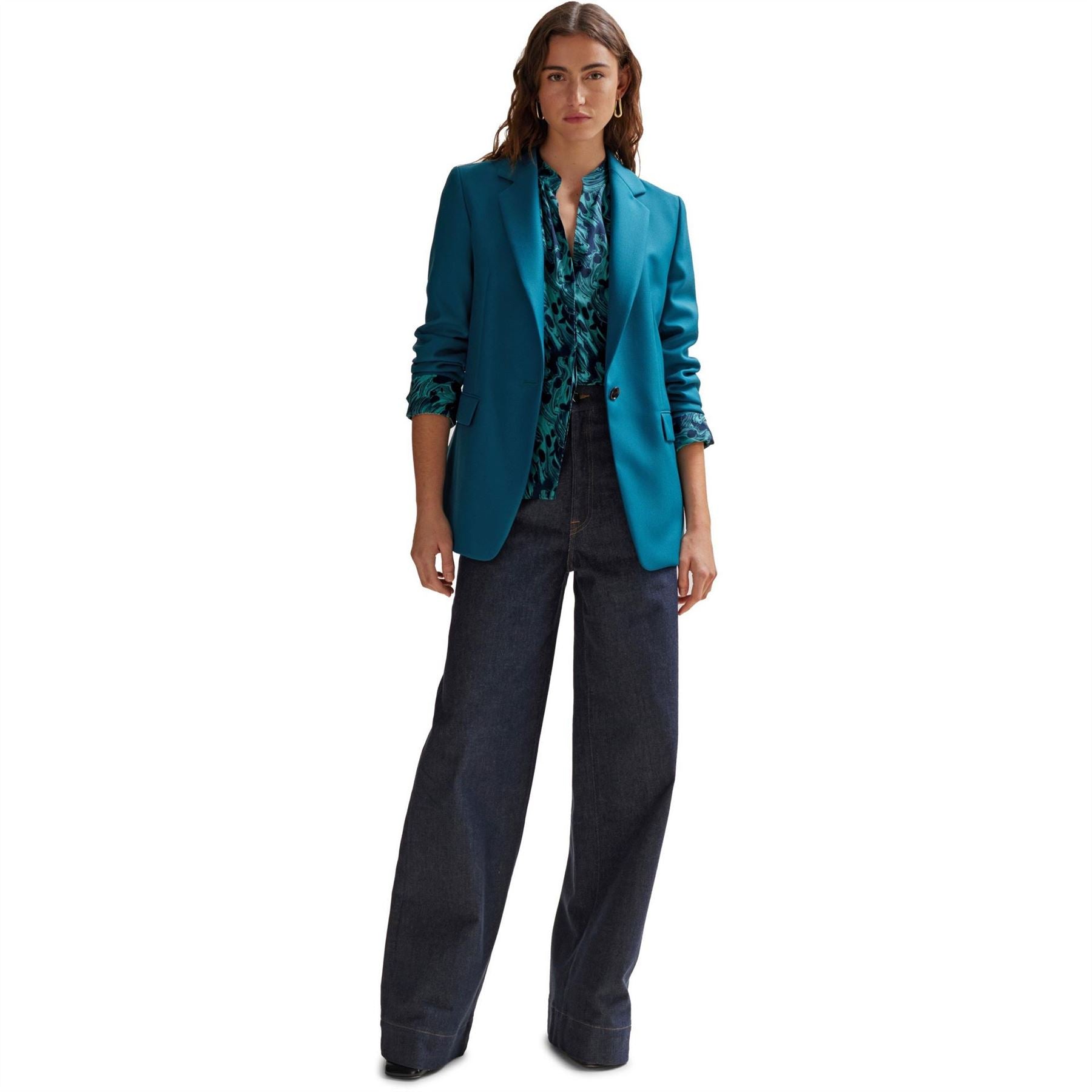 Boss Regular Fit Long Sleeve Blouse