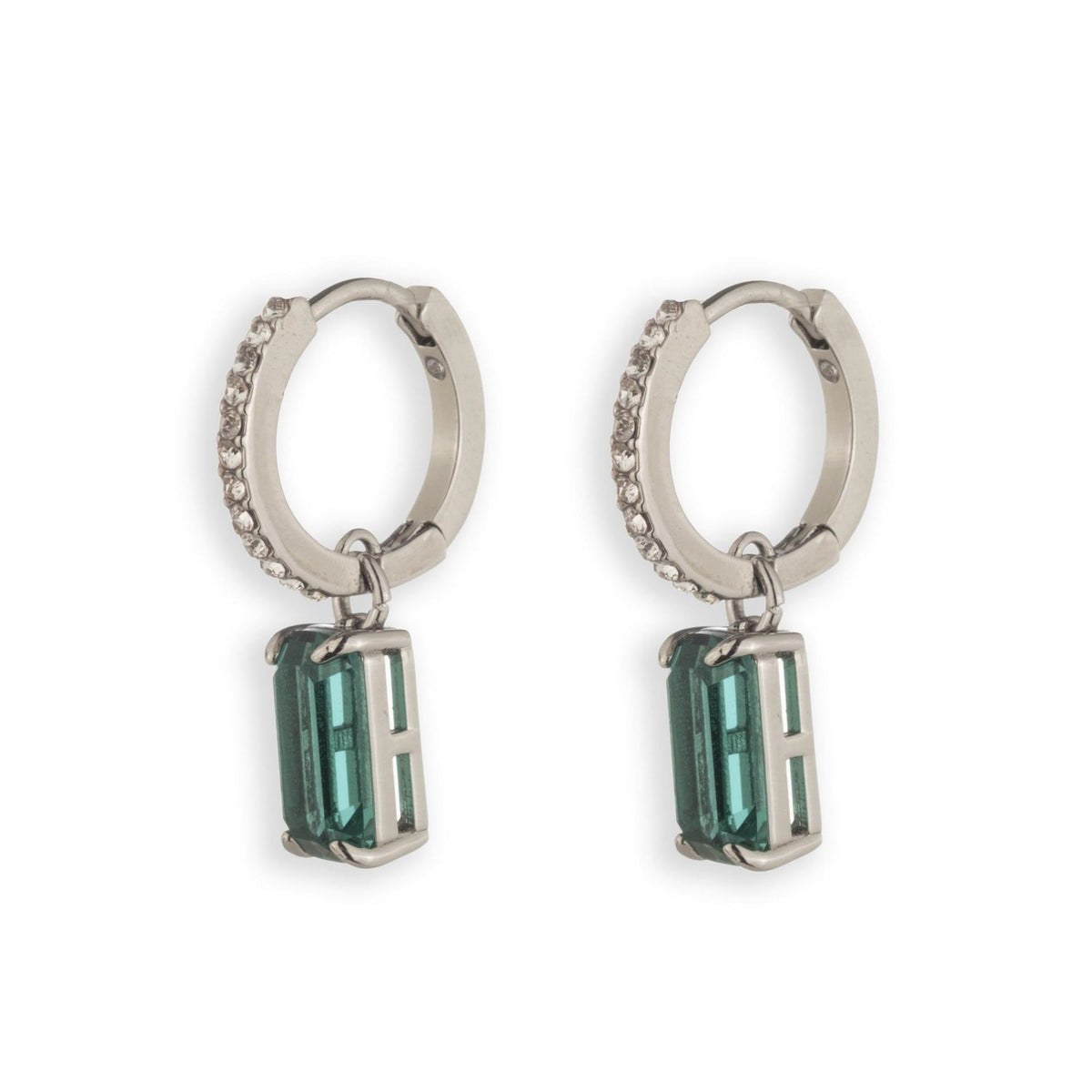 Lauren by Ralph Lauren Ralph Lauren Pave Huggie Hoop Earrings