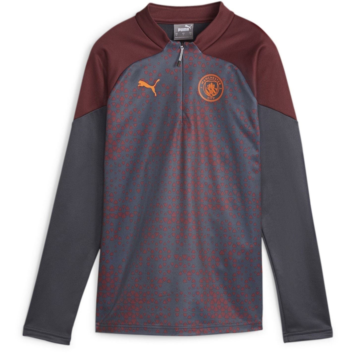 Puma Womens Mcfc Training Fleece W Drill Top