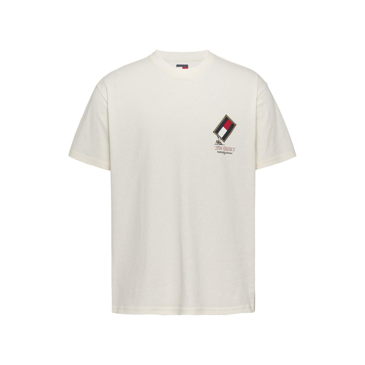 Tommy Jeans Regular Fit Novelty Crew Neck T-Shirt
